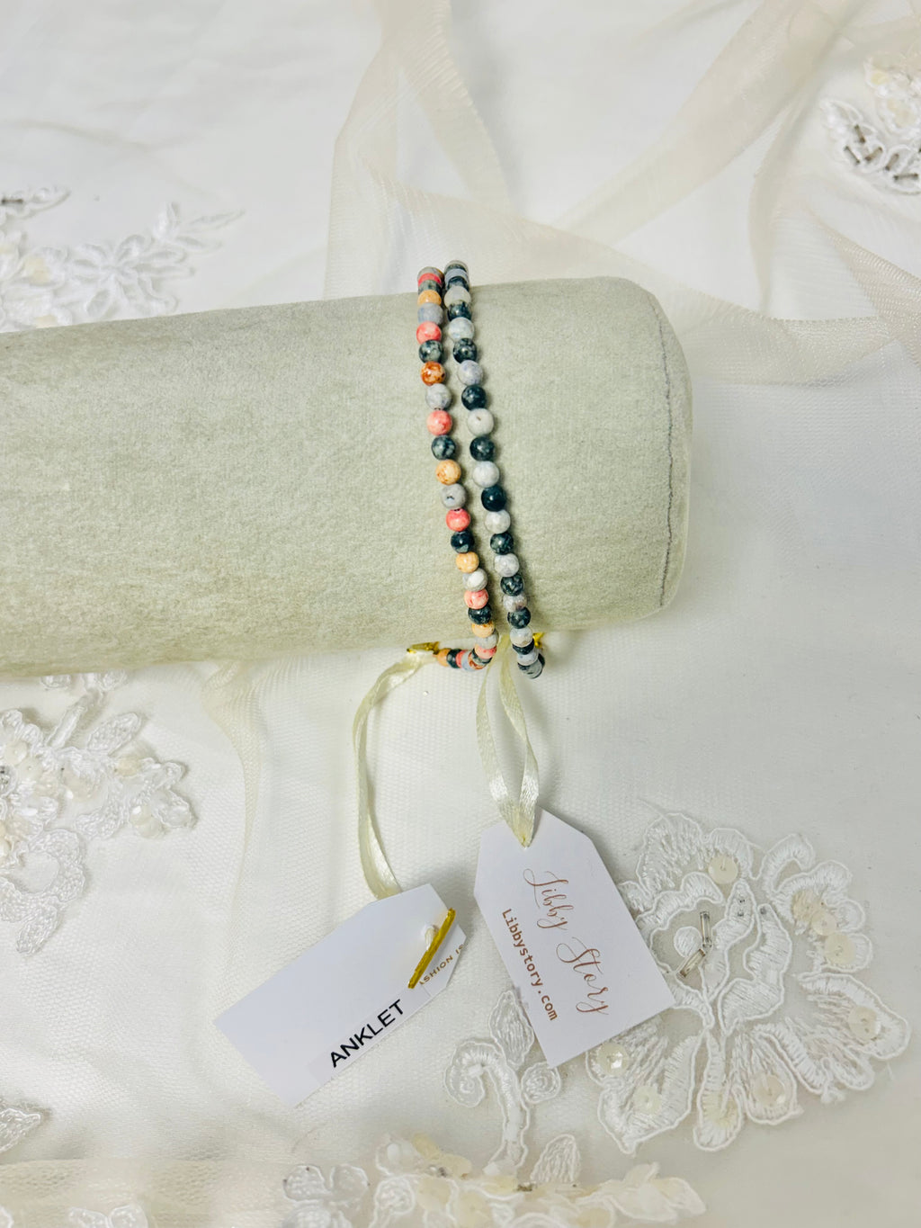 Multi Wooden Beaded Anklet