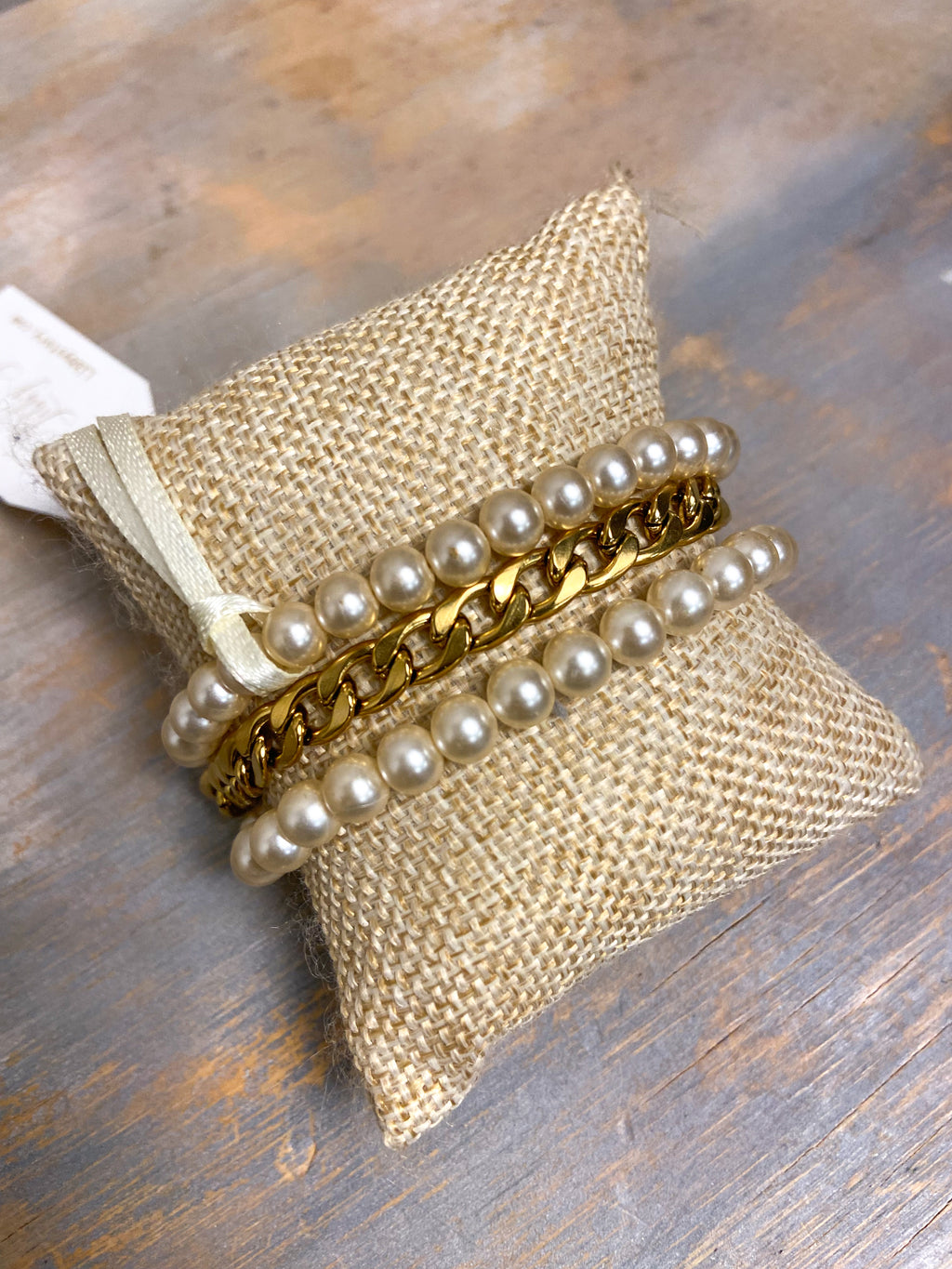 OOAK Pearl/Coin Bracelet