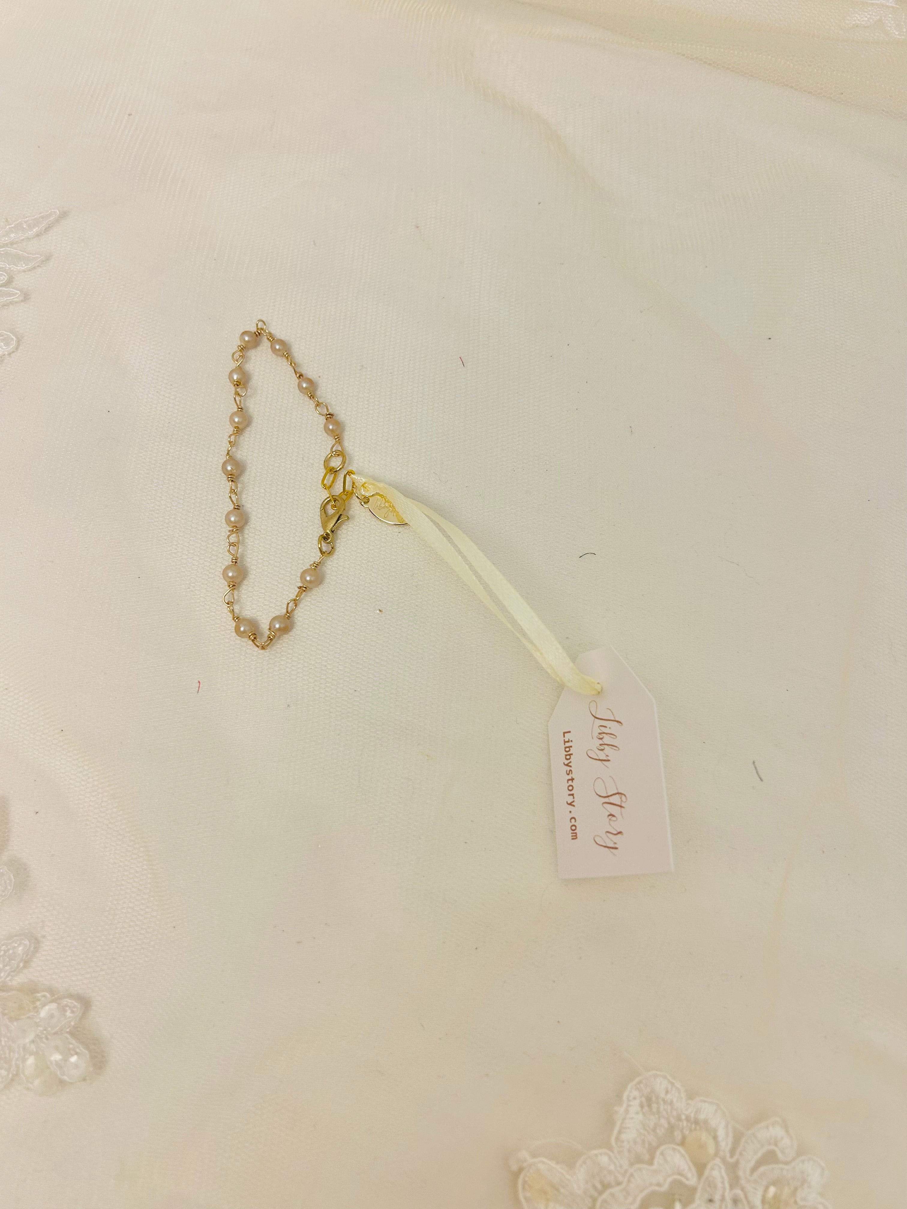 OOAK Vintage Pearl Bracelet