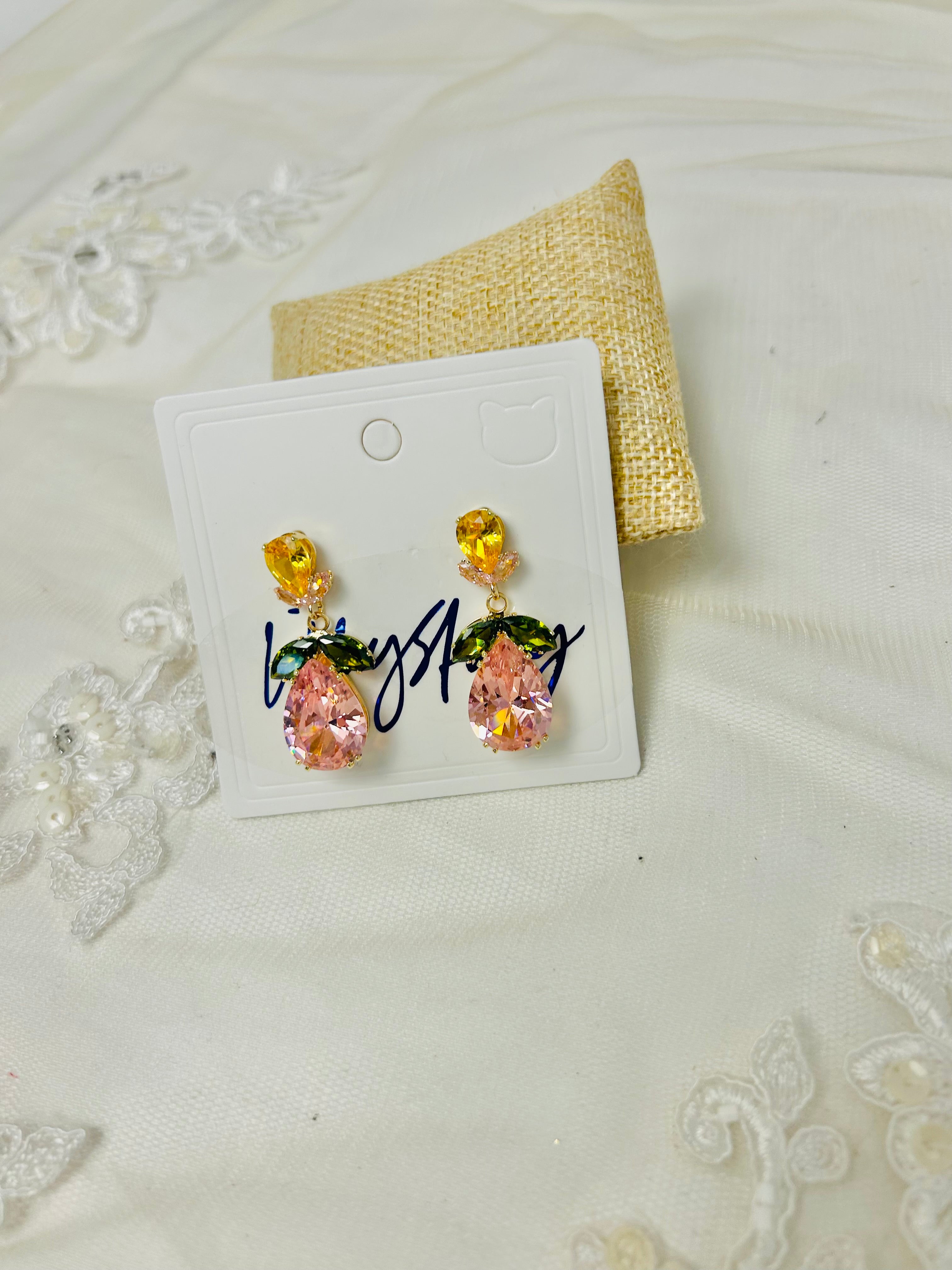 Multicolor Rhinestone Earrings