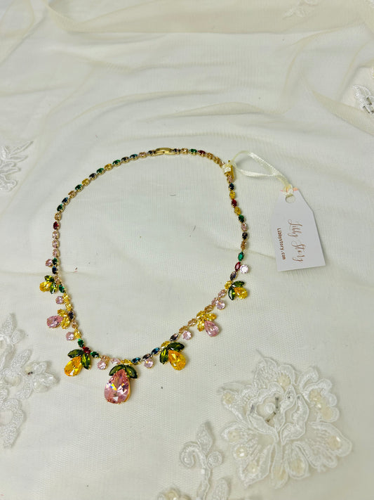 Multicolor Rhinestone Necklace