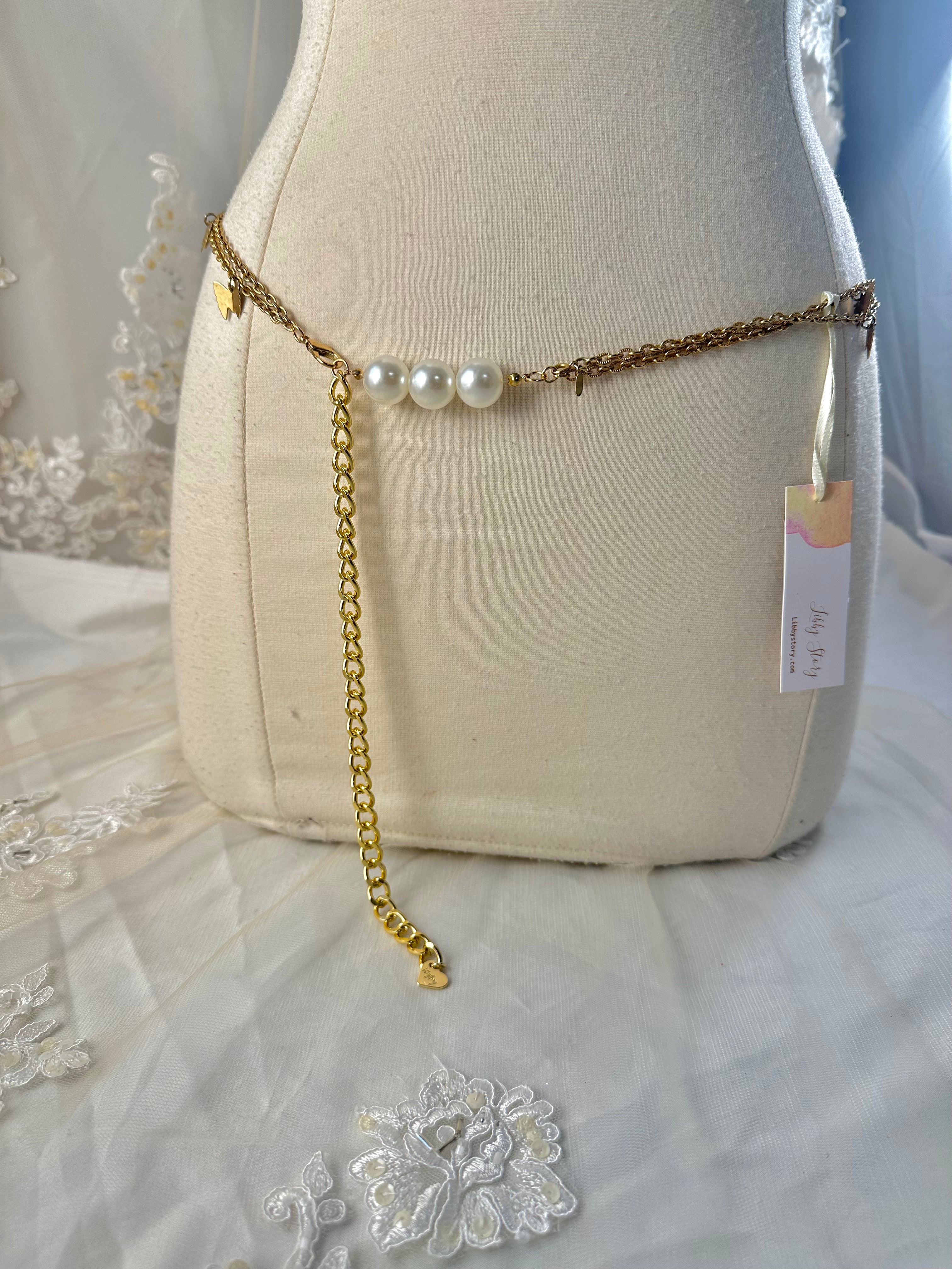 OOAK Vintage Butterfly Waist Chain