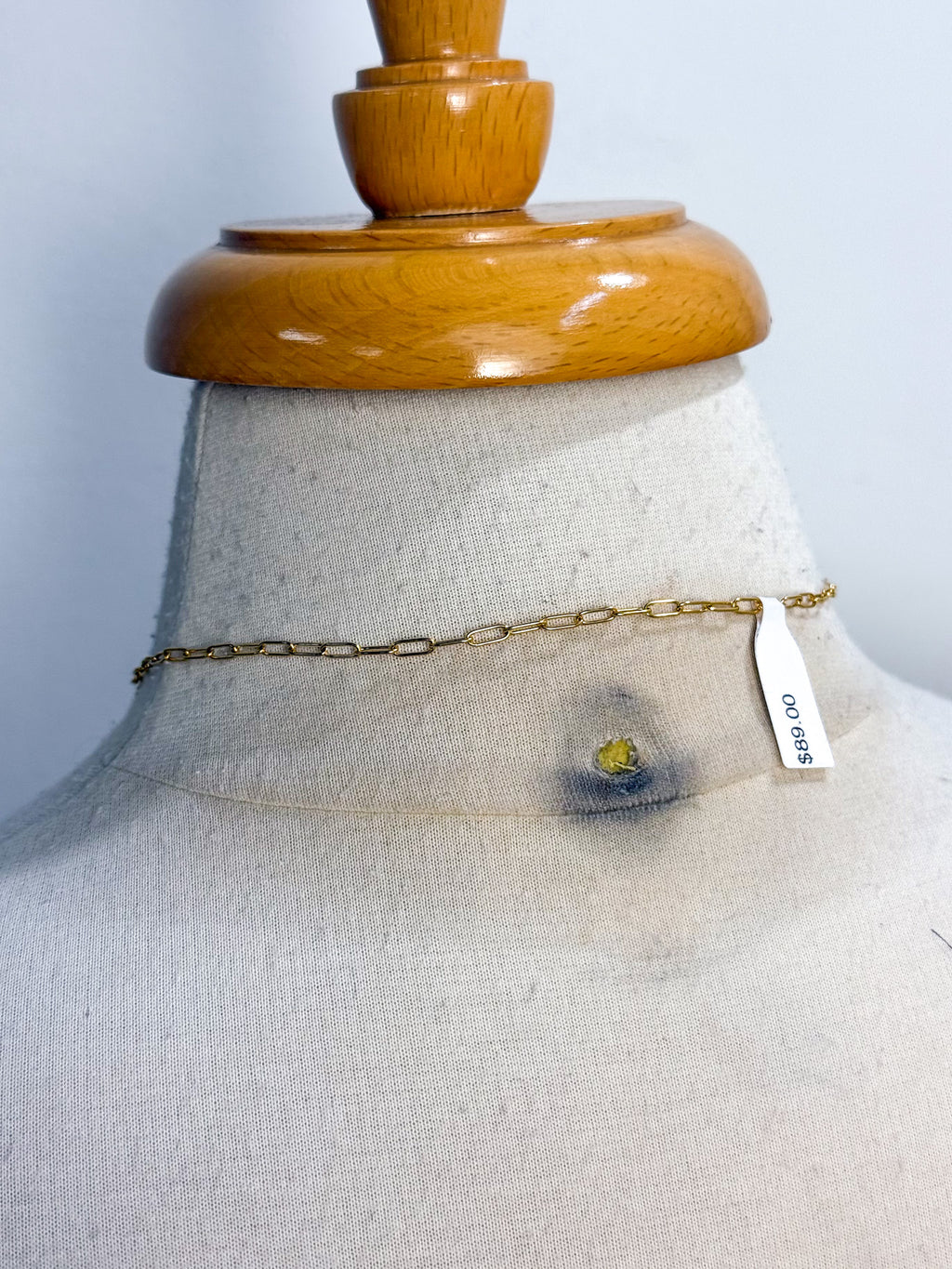 OOAK Heart Charm and LV Circle Charm Necklace