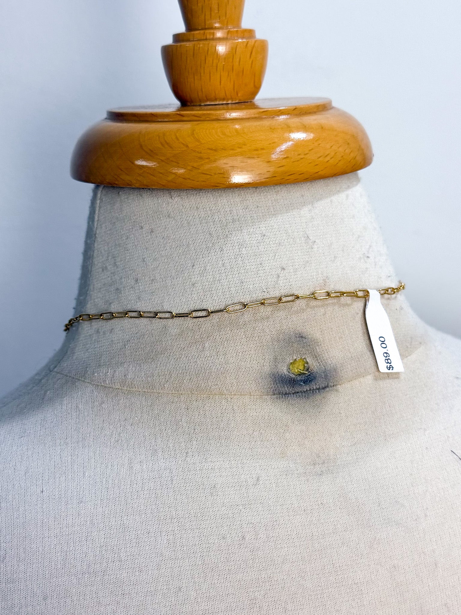 OOAK Heart Charm and LV Circle Charm Necklace
