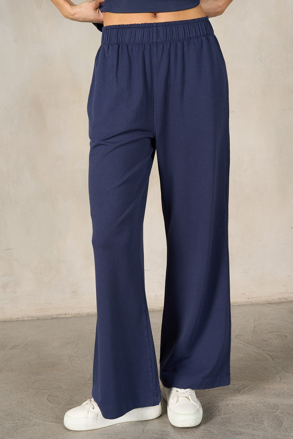 Cotton Modal Wide Leg Pants