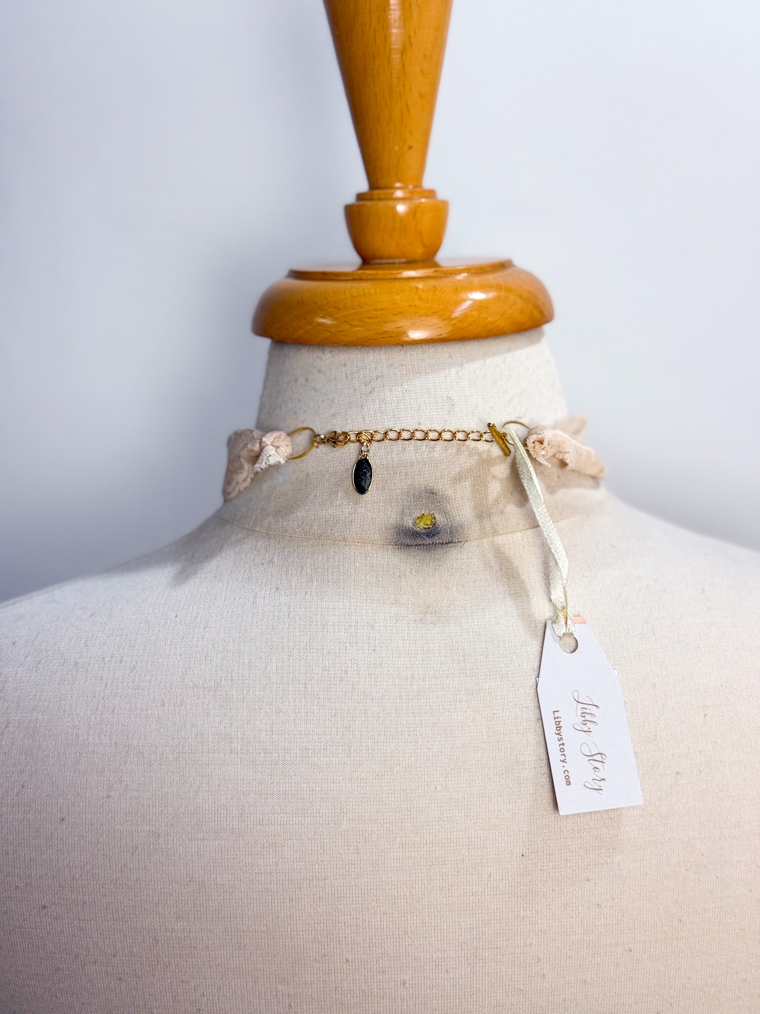Embellished Vintage Key Lace Necklace | One-of-a-Kind