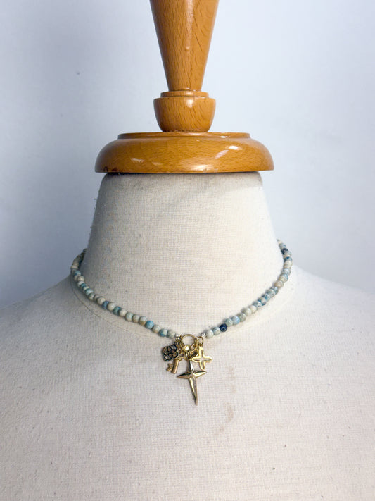 Oaak Beaded Charm Necklace