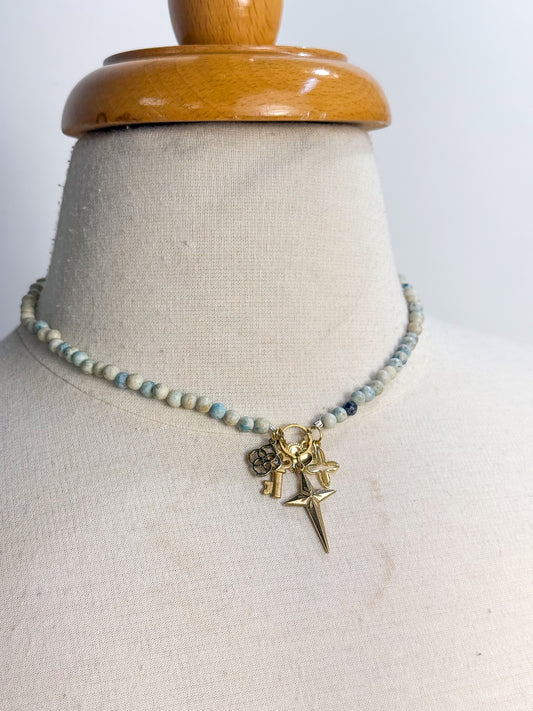 Oaak Beaded Charm Necklace