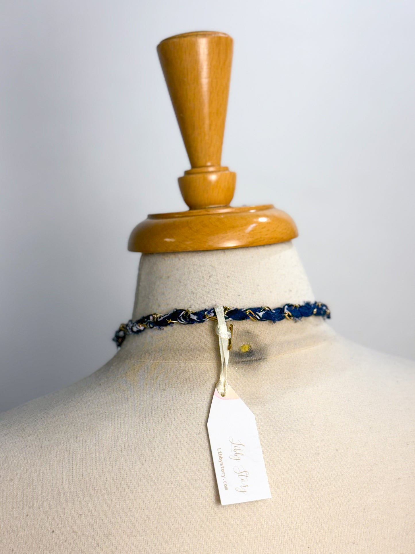 Bandana Heart Scarf Necklace
