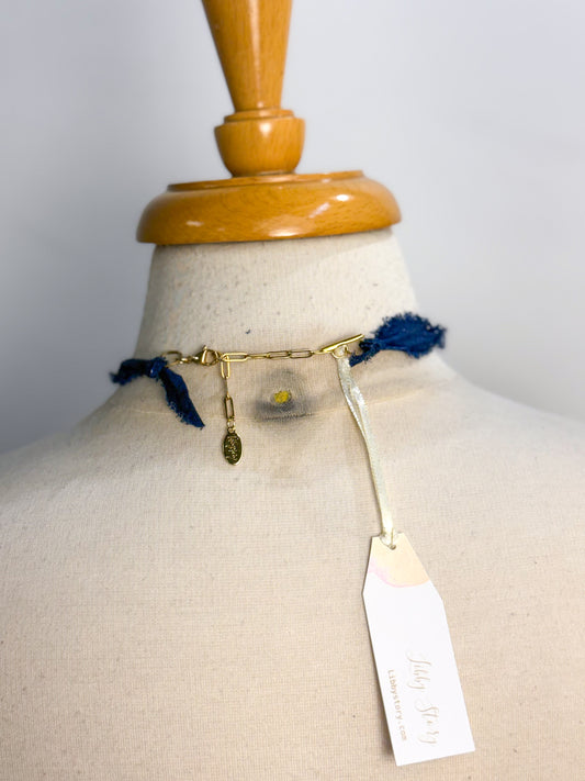 Bandana Pearl & Charm Necklace