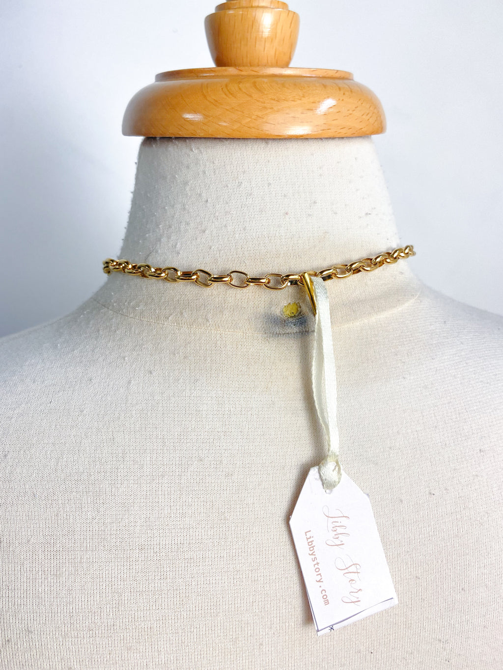 OOAK Vintage Rhinestone Broach Necklace