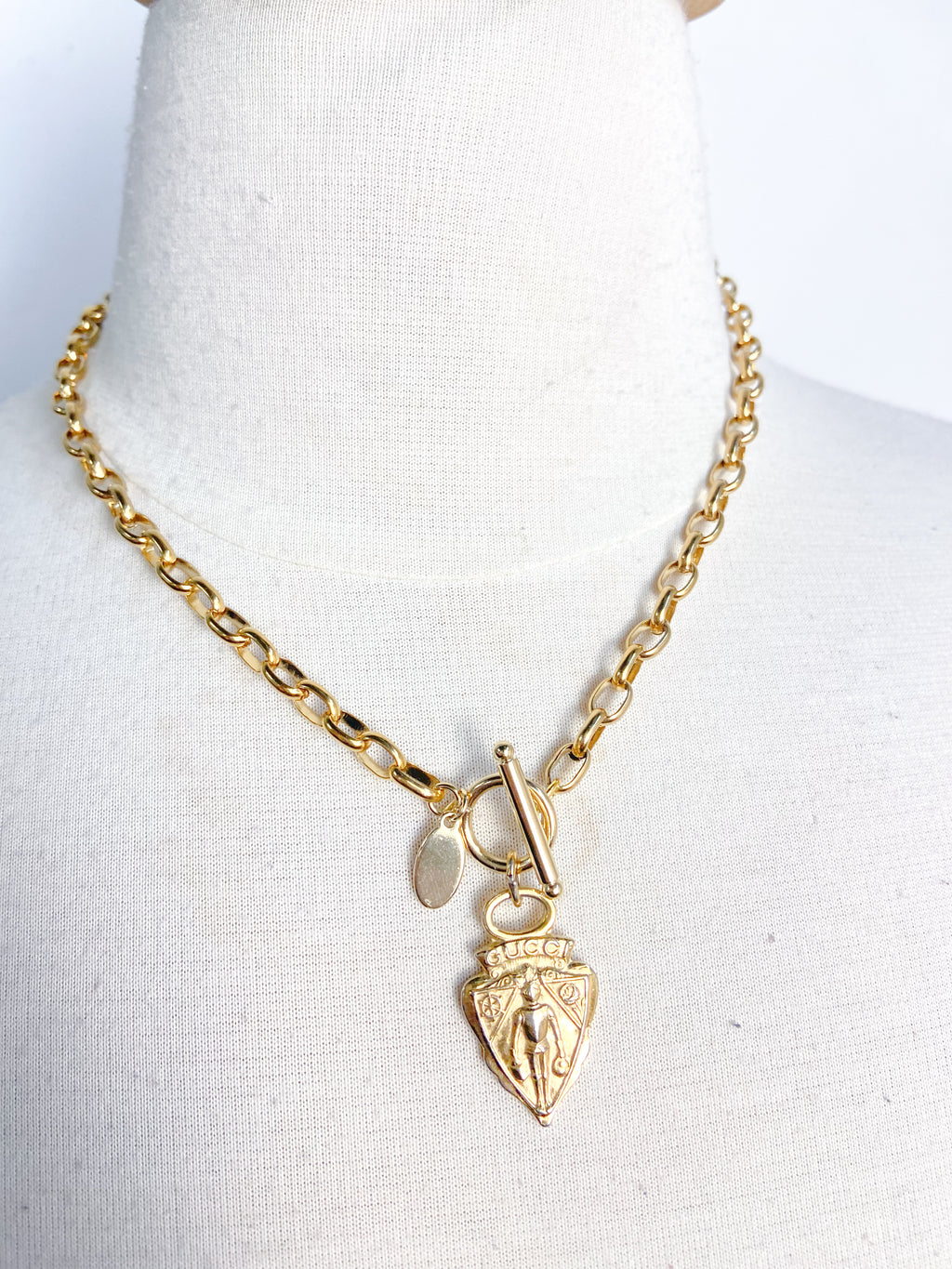 OOAK Vintage Gucci Zipper Pull Necklace