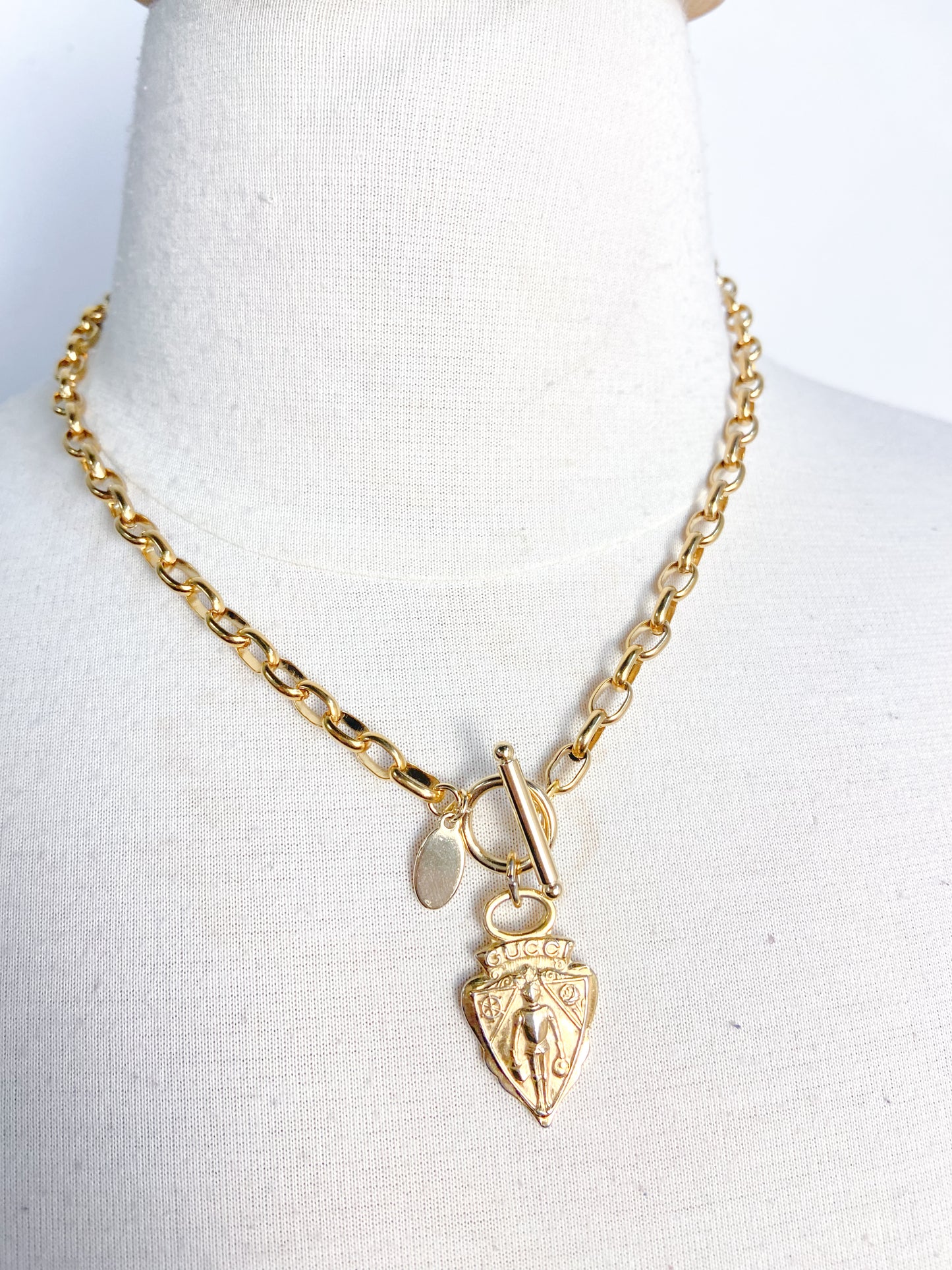 OOAK Vintage Gucci Zipper Pull Necklace