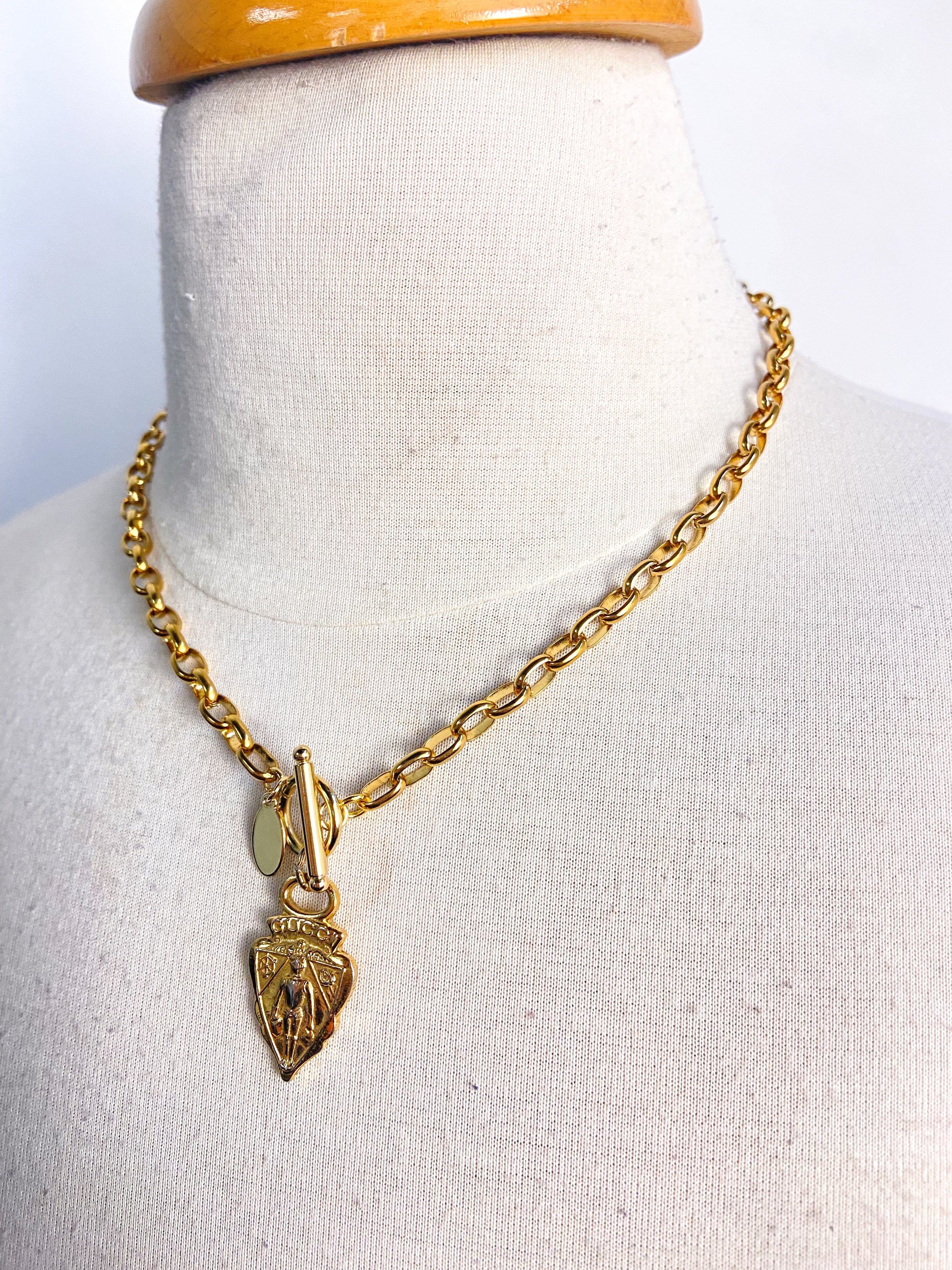 OOAK Vintage Gucci Zipper Pull Necklace