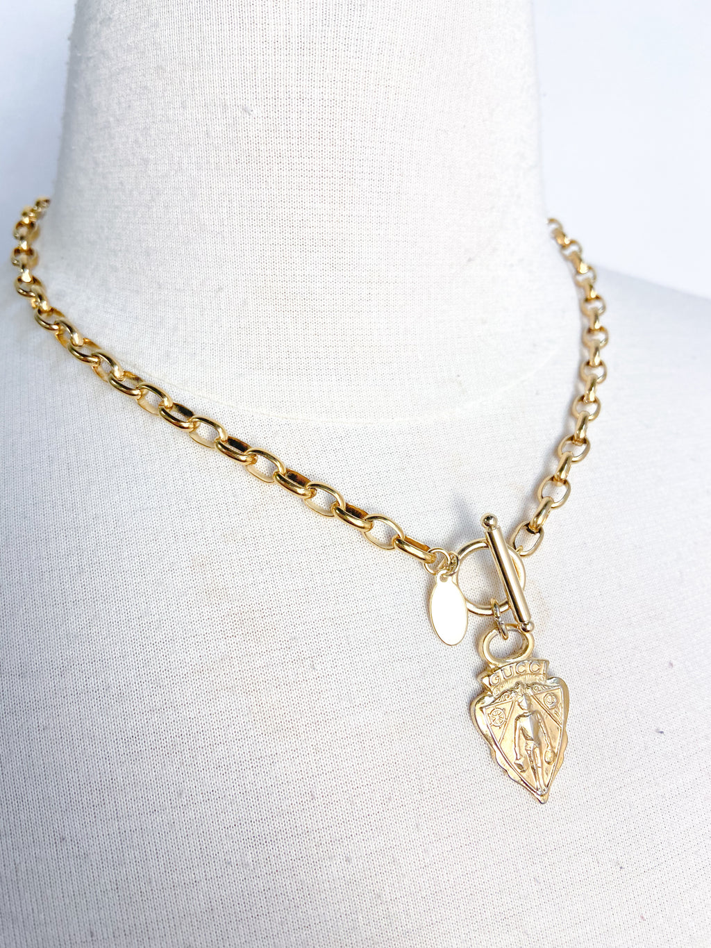 OOAK Vintage Gucci Zipper Pull Necklace