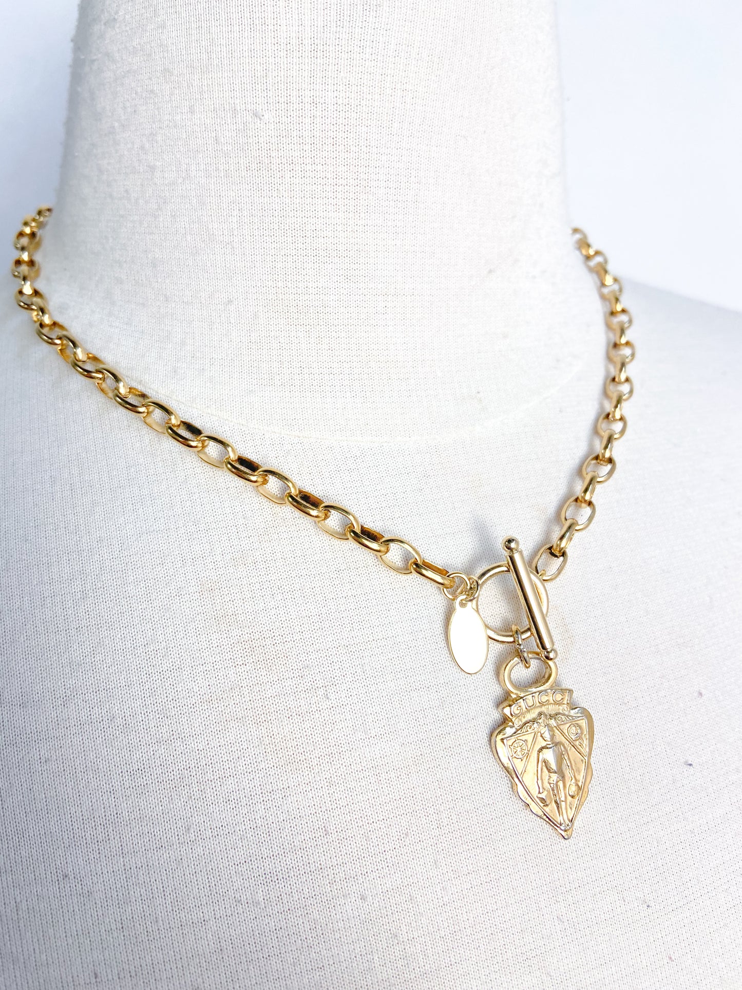 OOAK Vintage Gucci Zipper Pull Necklace