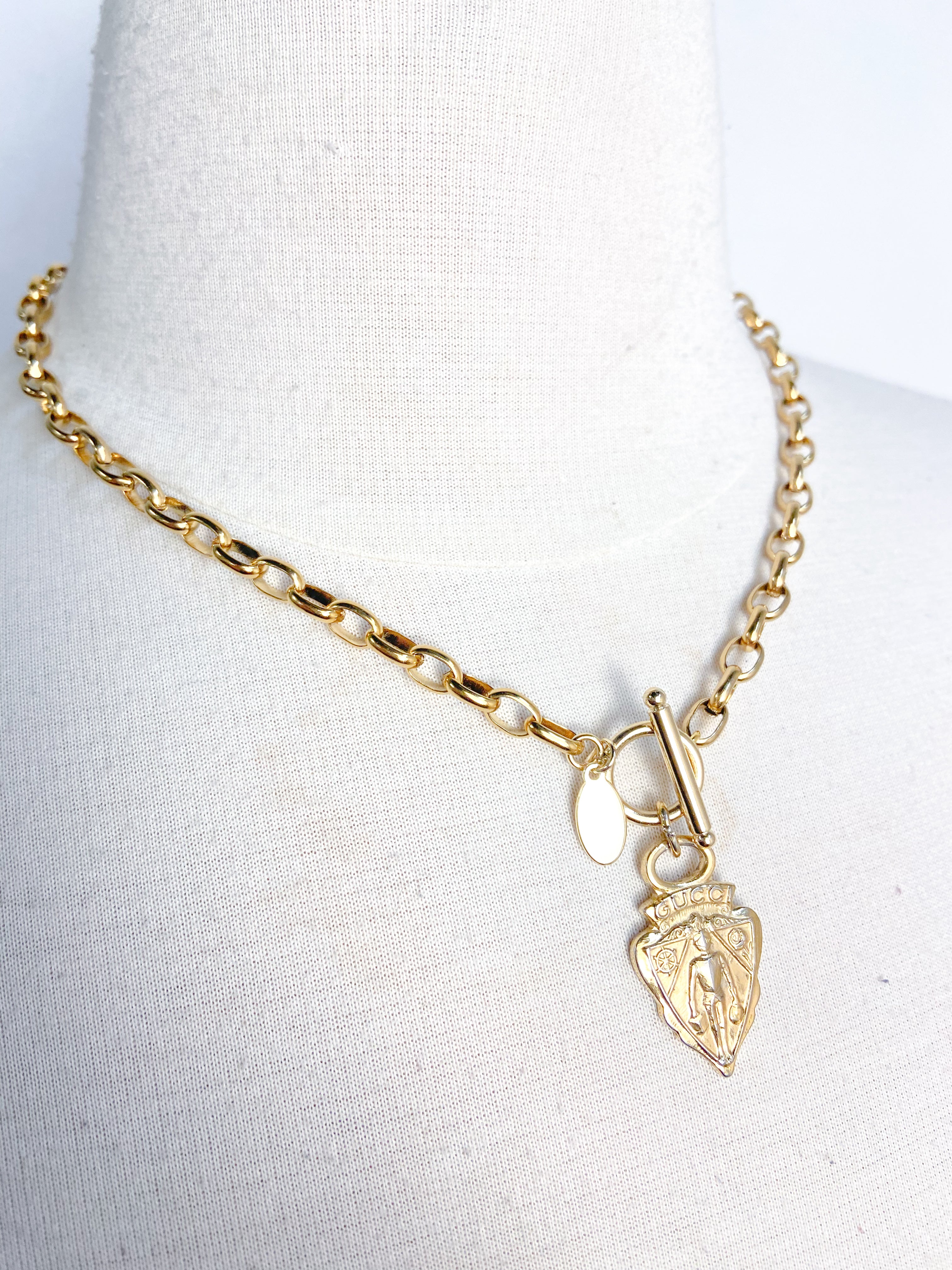 OOAK Vintage Gucci Zipper Pull Necklace