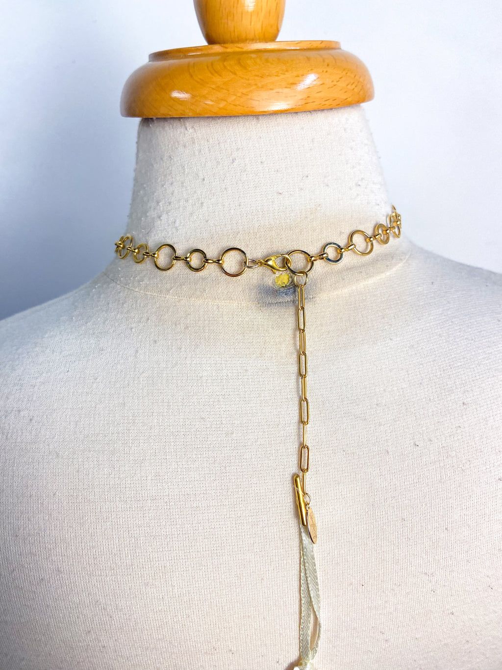 OOAK Cross/Heart Vintage Charm Necklace