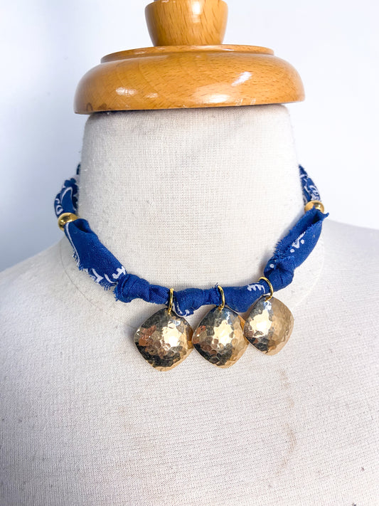 OOAK Bandana Charm Necklace