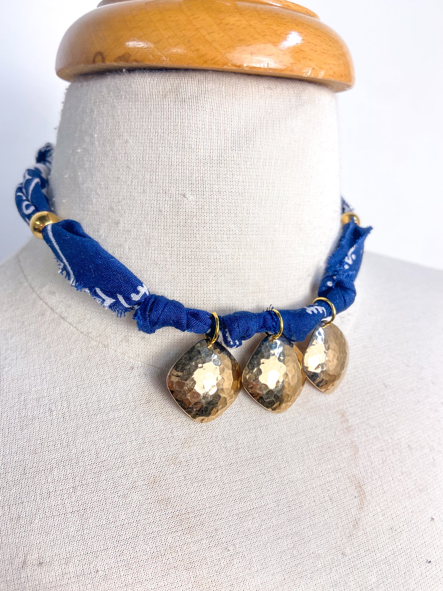 OOAK Bandana Charm Necklace