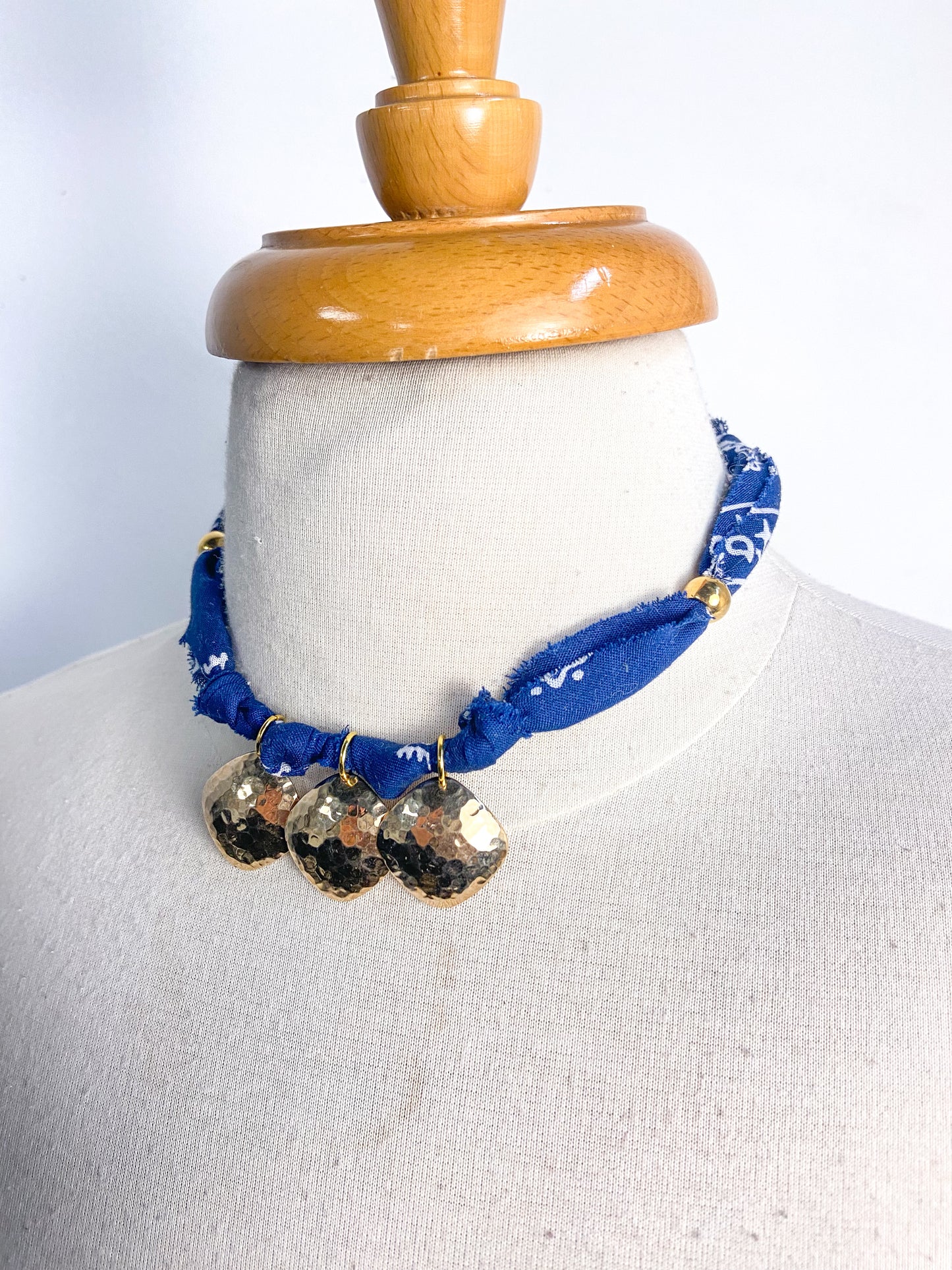 OOAK Bandana Charm Necklace