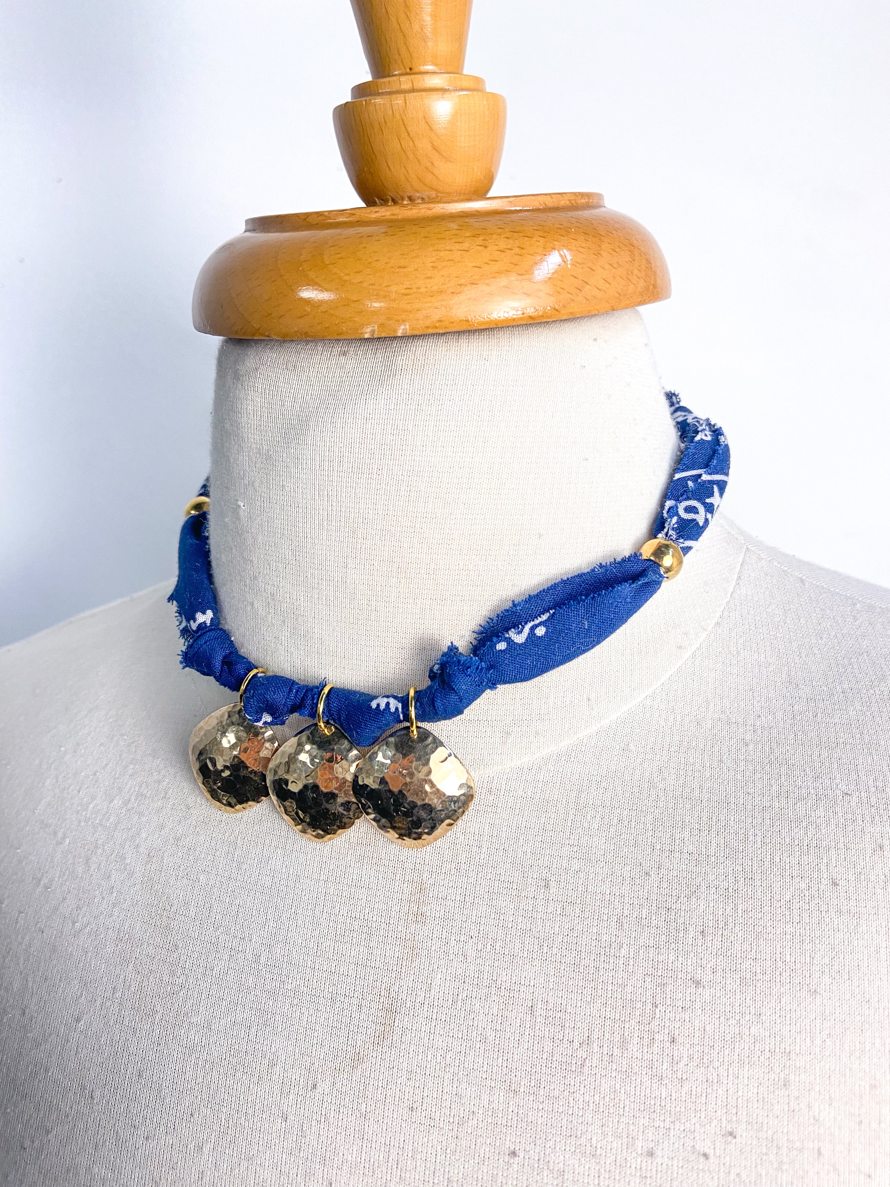 OOAK Bandana Charm Necklace