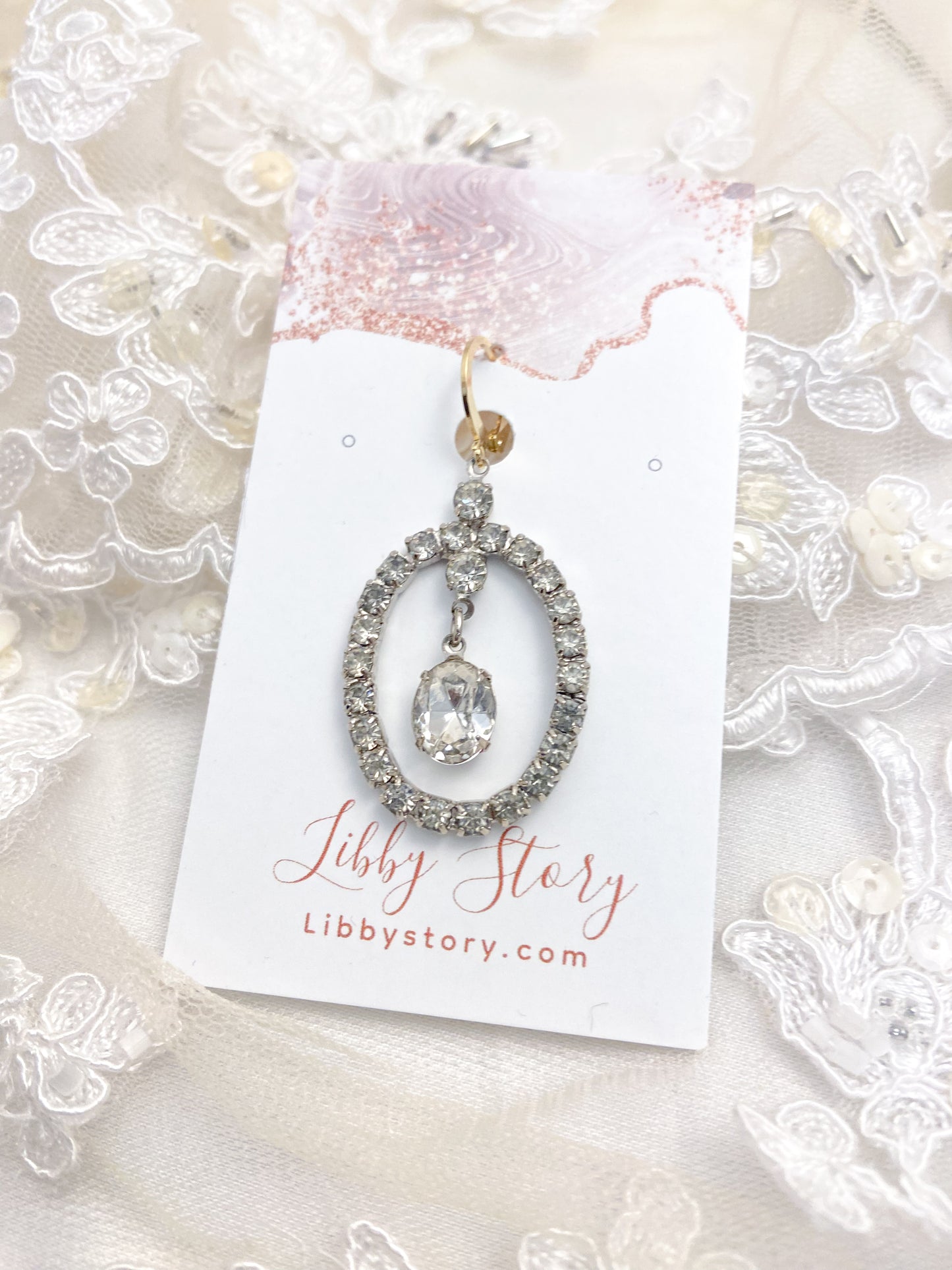 OOAK Rhinestone Clip On Charm