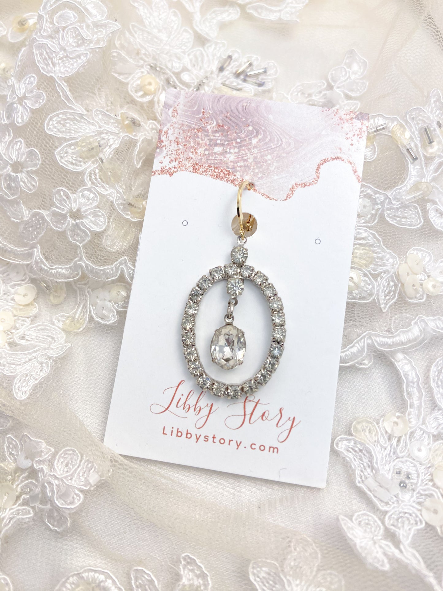 OOAK Rhinestone Clip On Charm