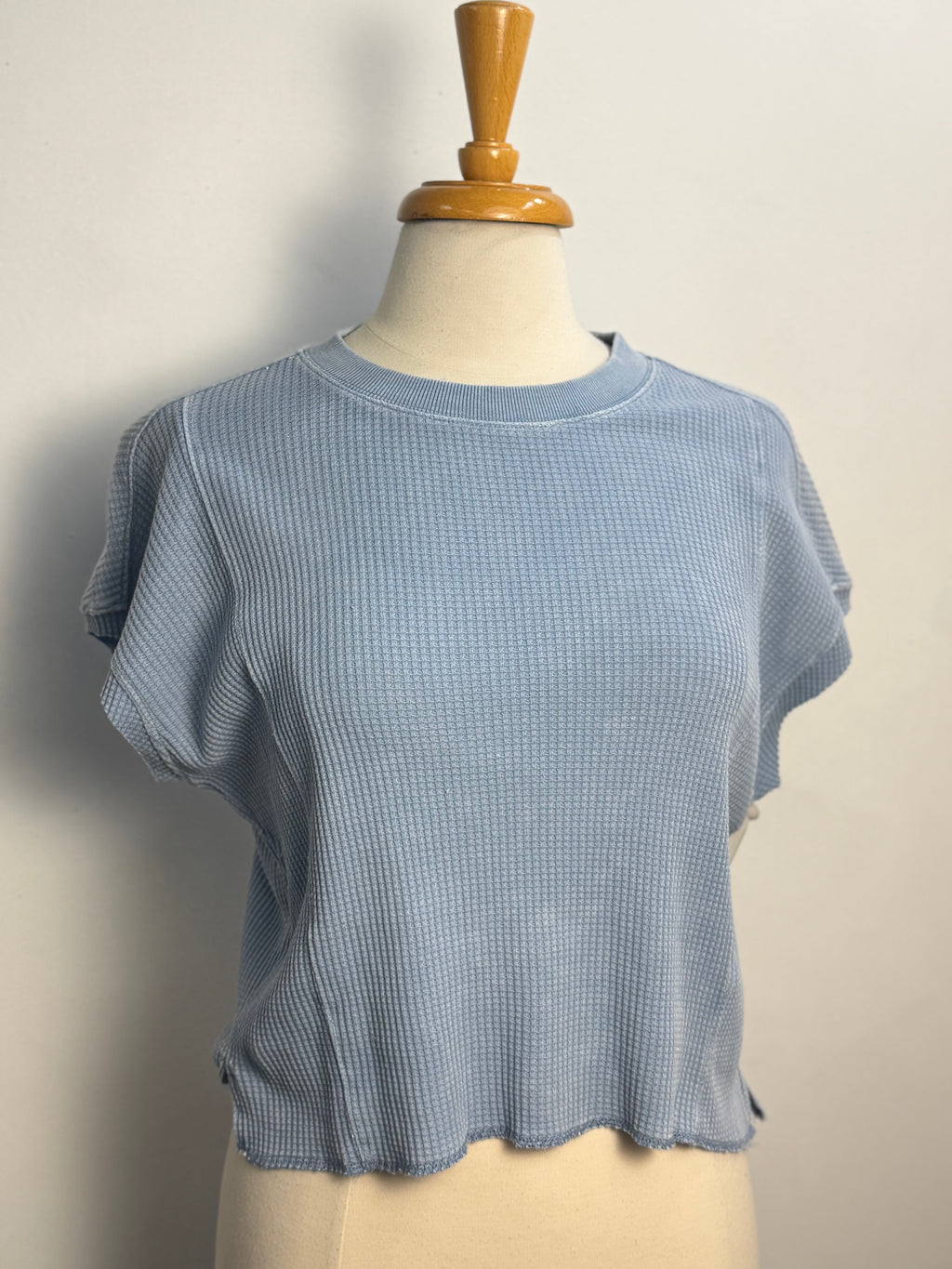 Z Supply Angel Mini Thermal Top Washed Indigo
