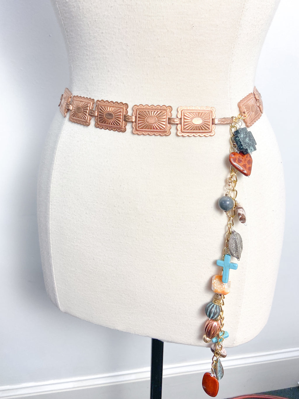 OOAK Western Copper Charm Belt