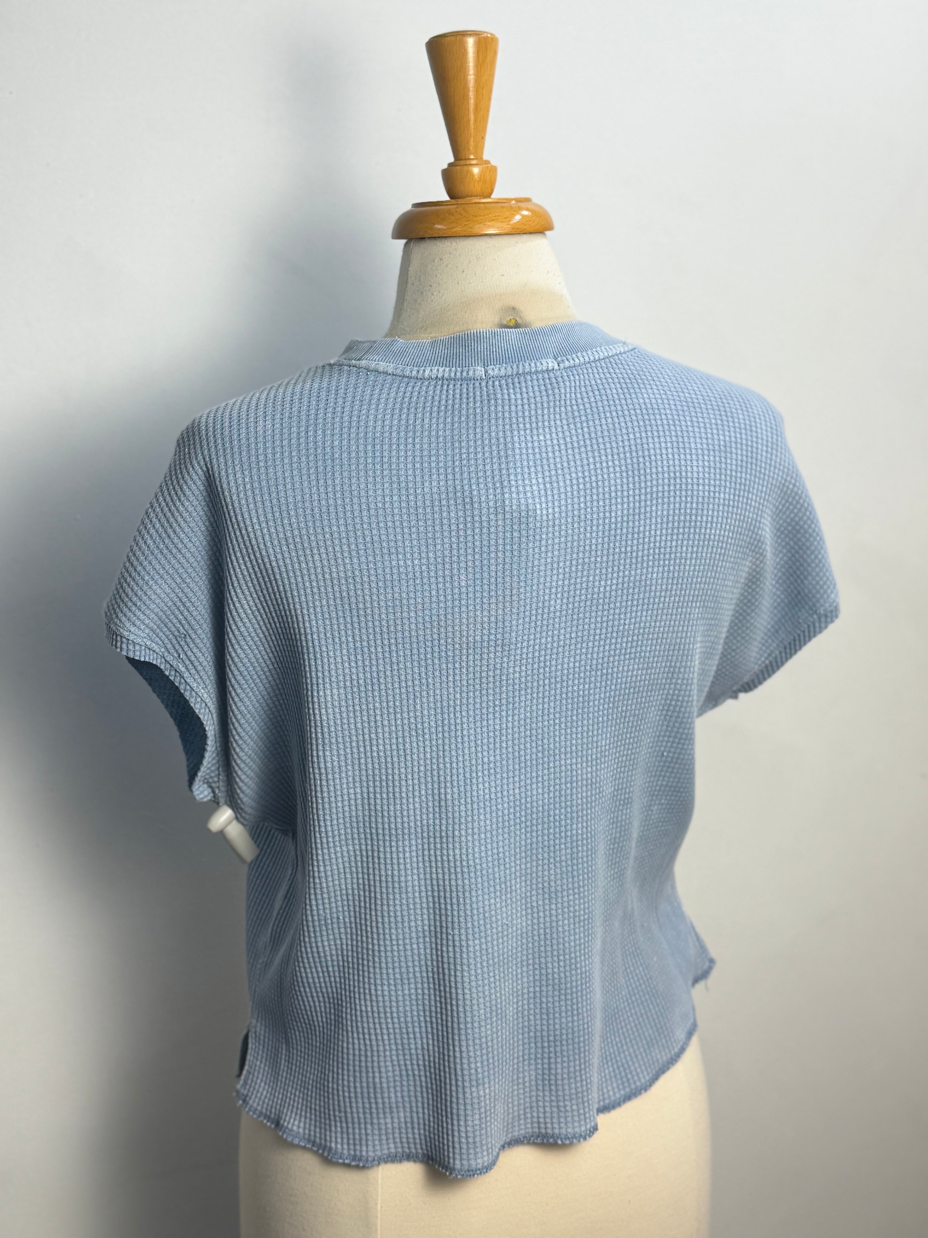 Z Supply Angel Mini Thermal Top Washed Indigo