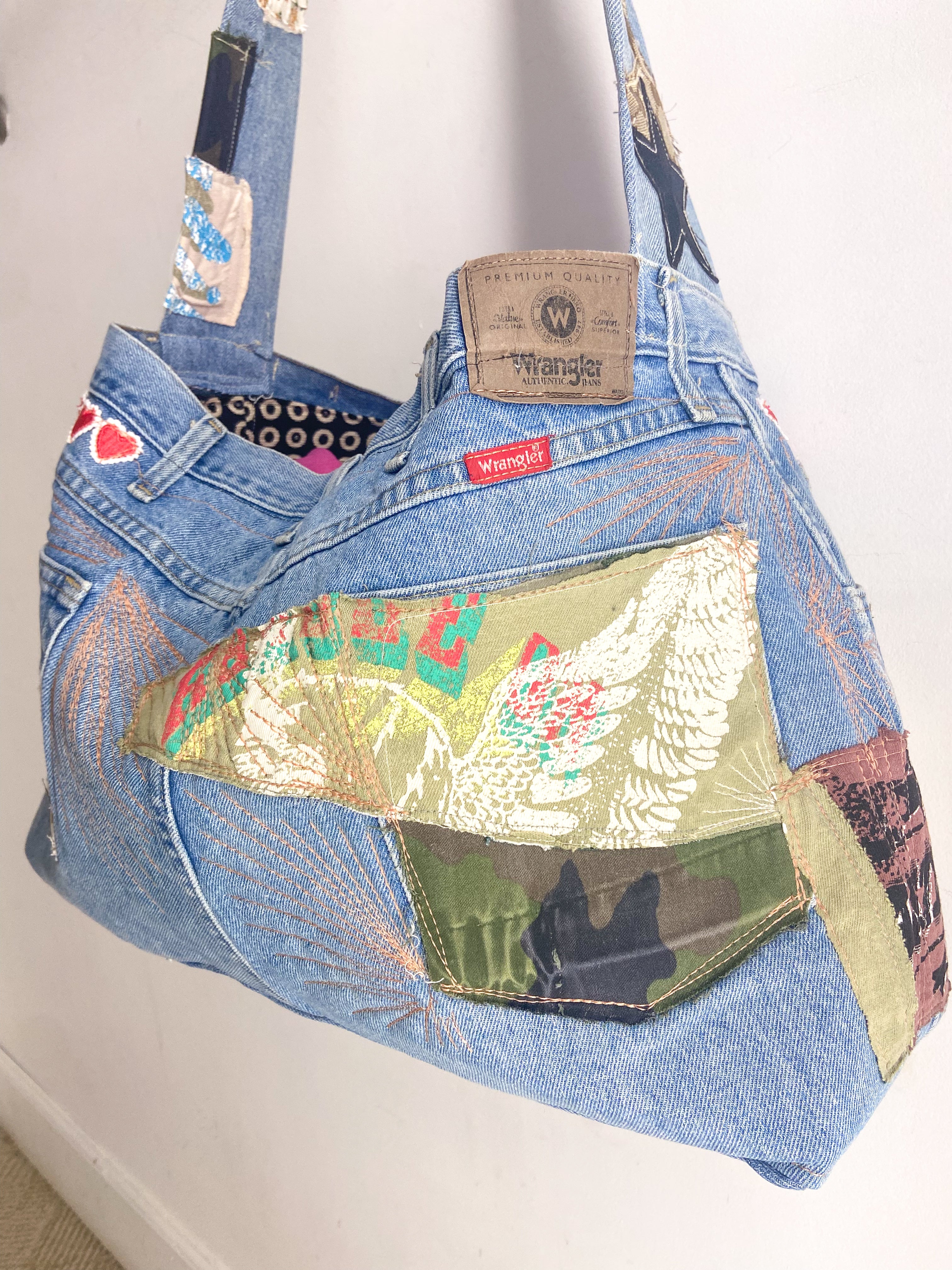 OOAK X-Large Jean Bag