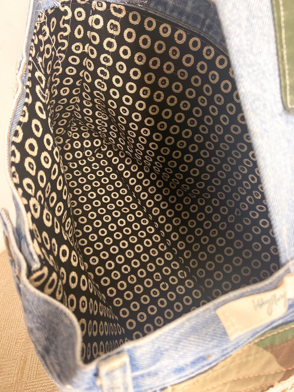OOAK X-Large Jean Bag
