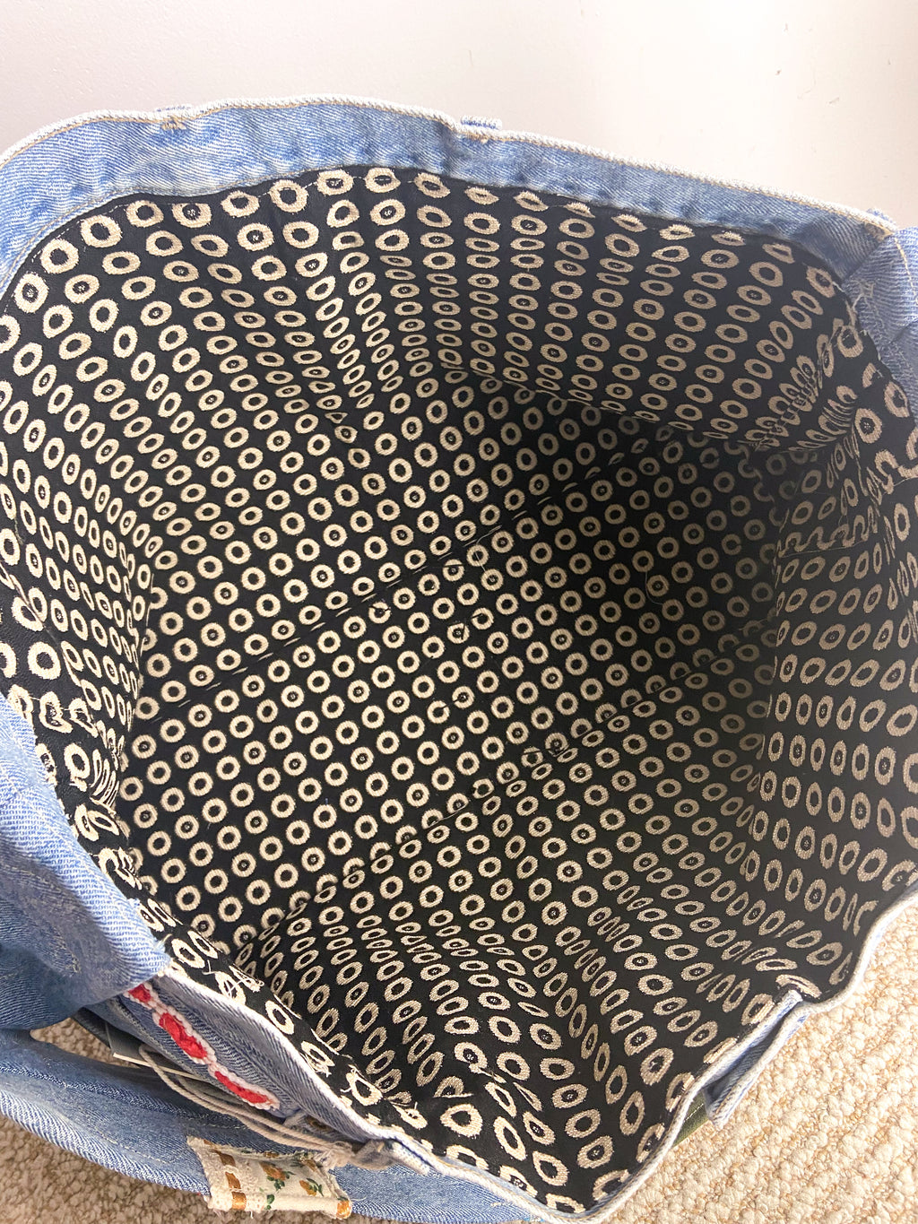OOAK X-Large Jean Bag