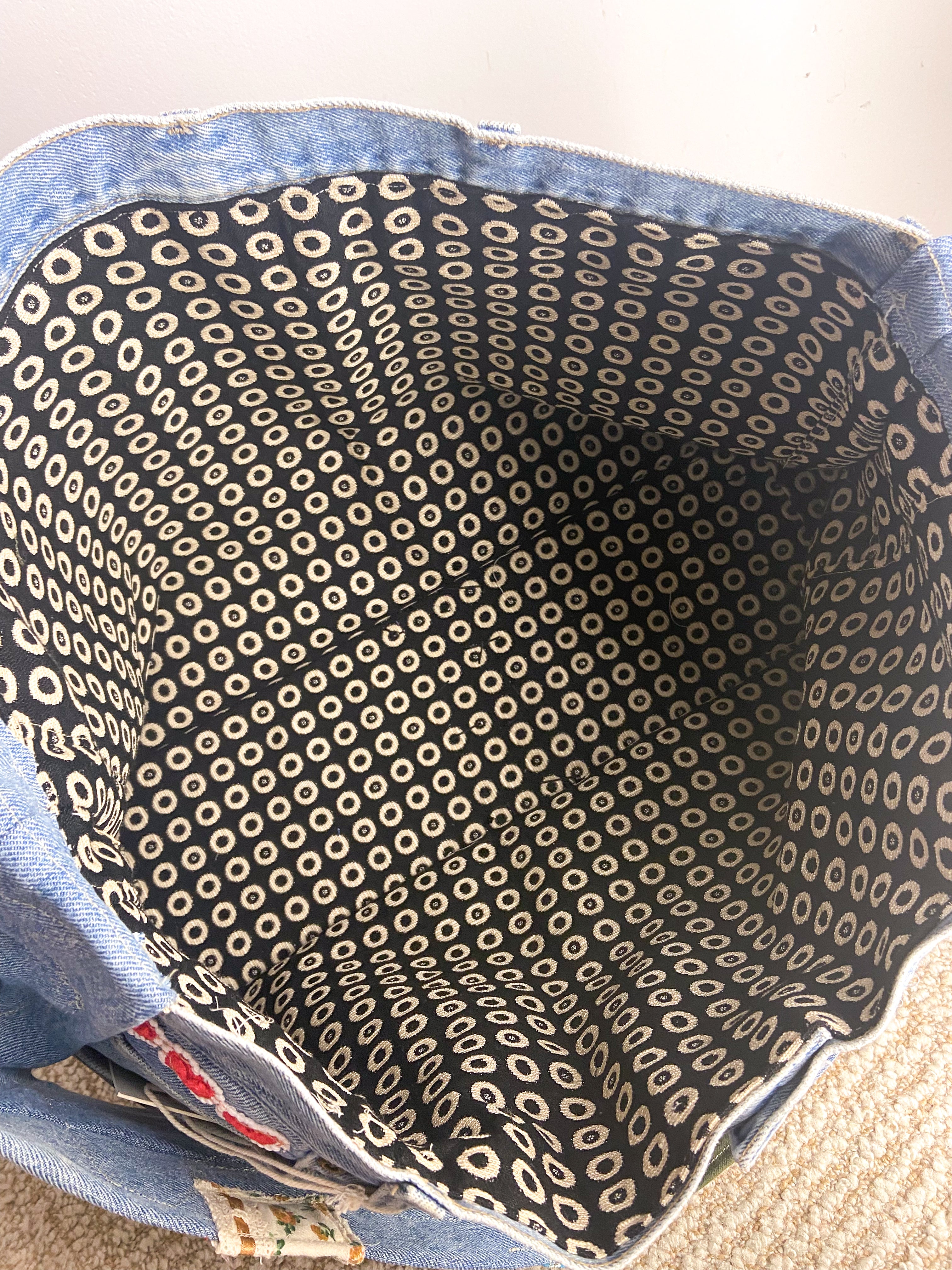OOAK X-Large Jean Bag