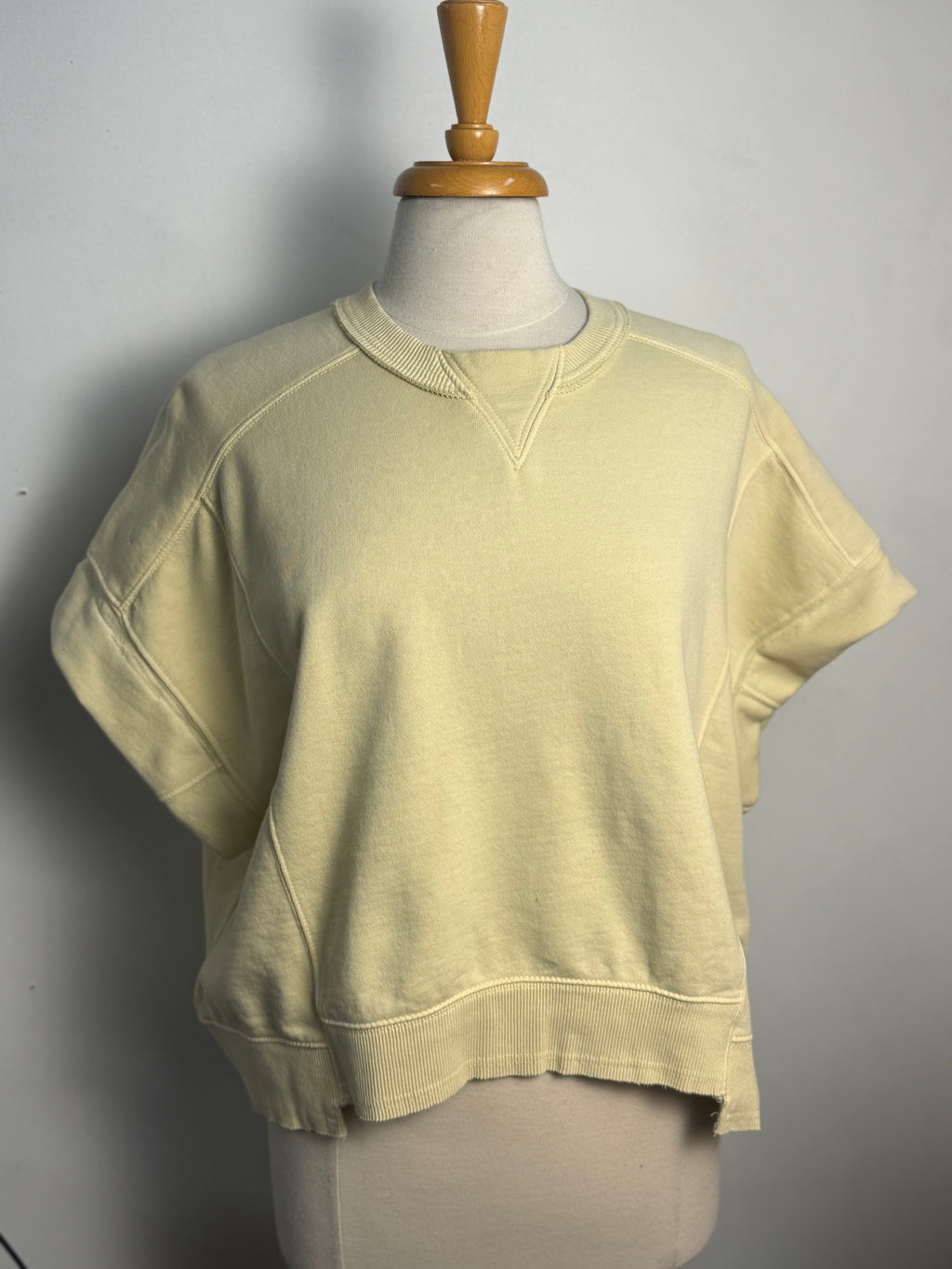 Free People Intercept short sleeve sweatshirt