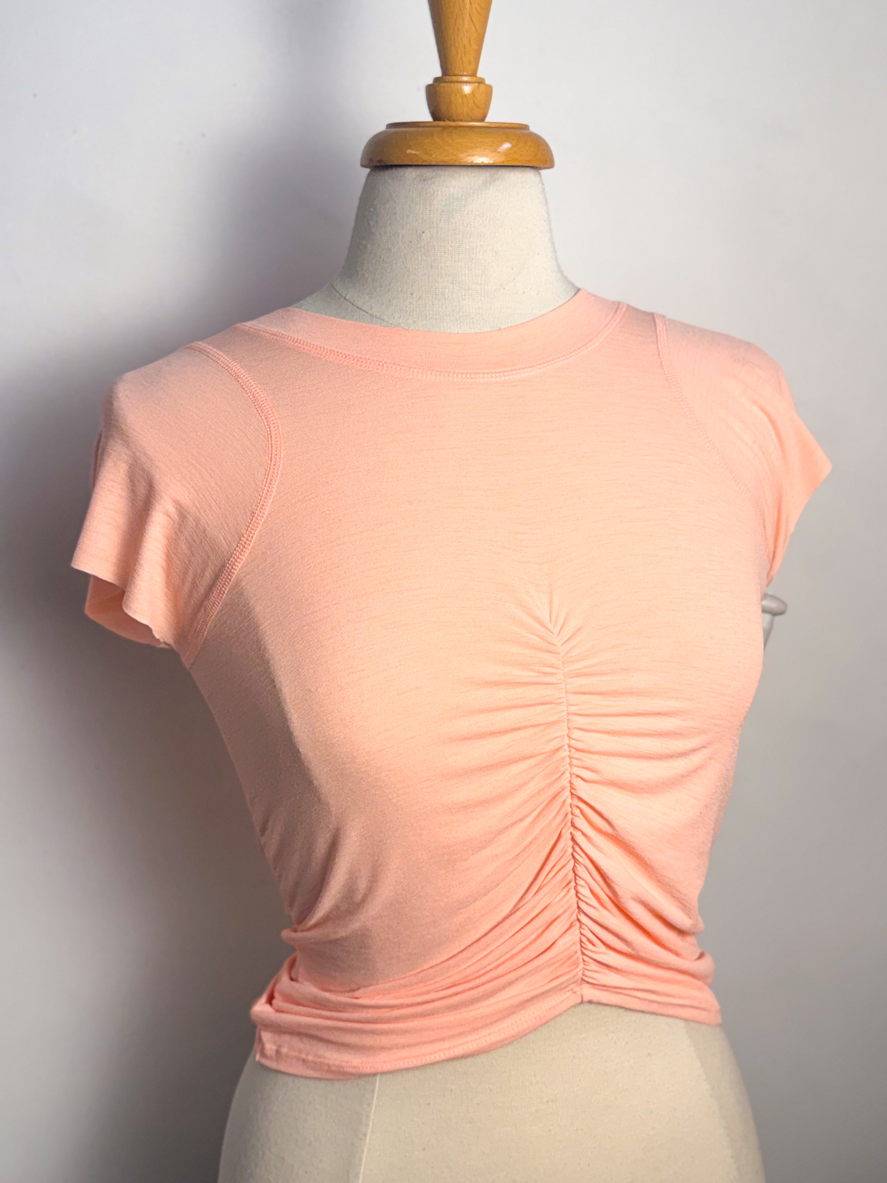 Free People Tempo Ruched Short Sleeve