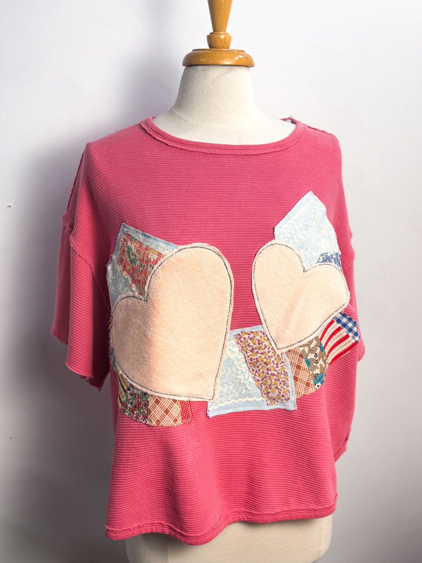 OOAK Free People/Libby Story Quilt Patchwork Pullover