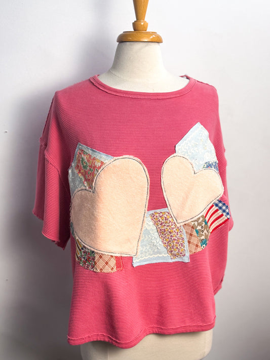 OOAK Free People/Libby Story Quilt Patchwork Pullover