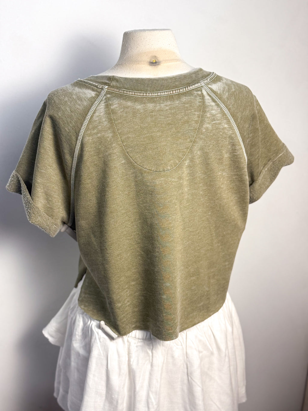 Recycled Karma Rolling Stones Hit Vintage Short Sleeve Sweatshirt