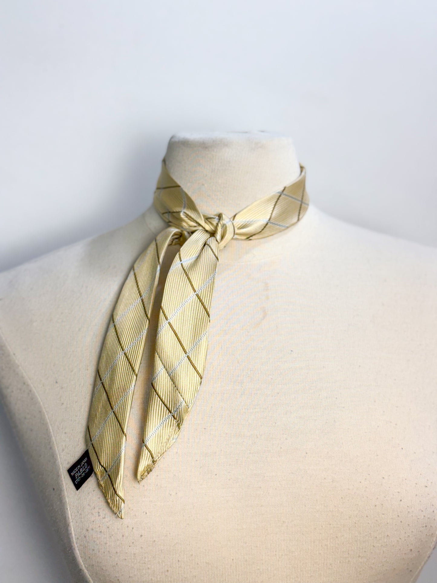 OOAK Silk Polo Tie Scarf