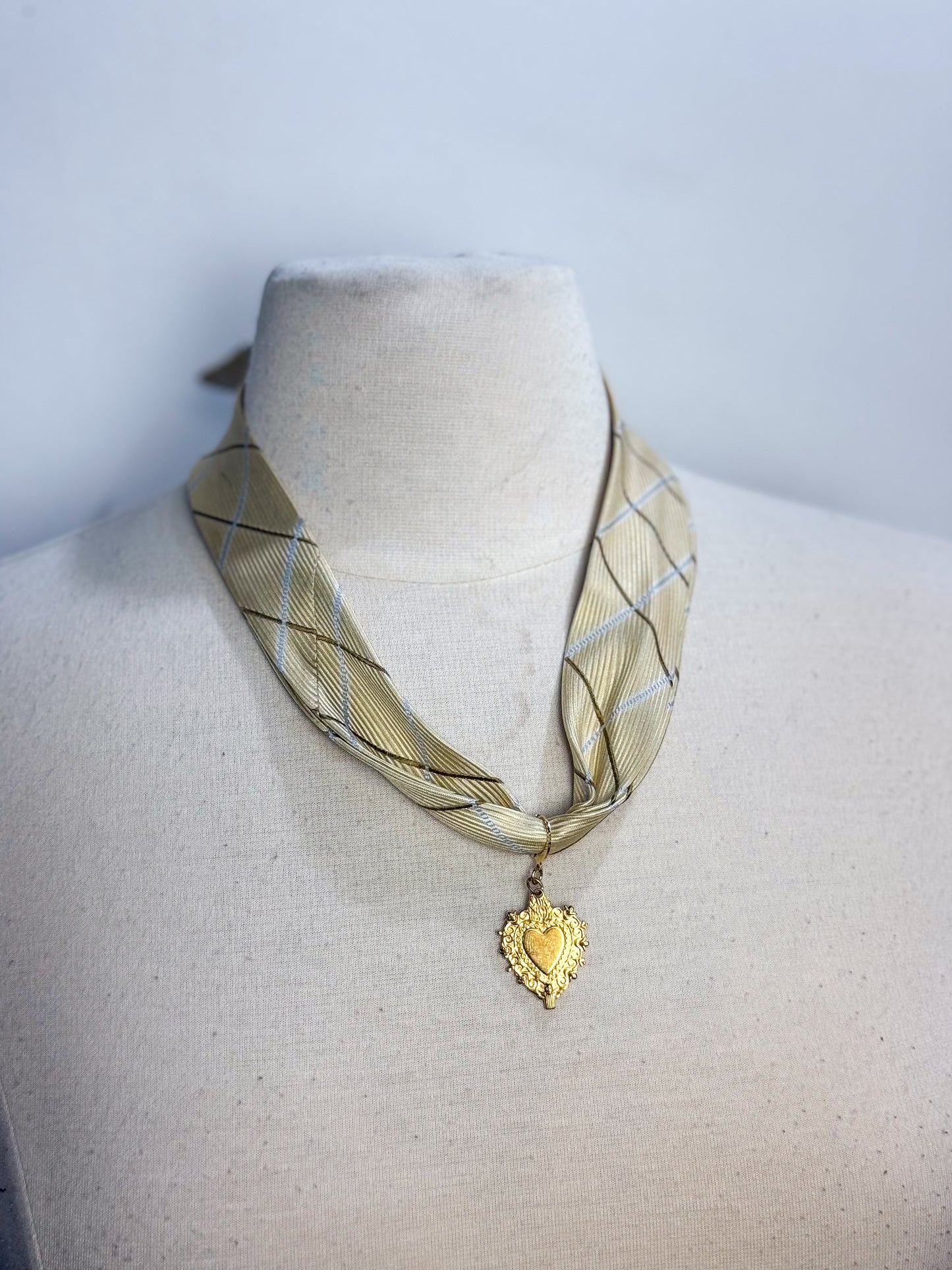 OOAK Silk Polo Tie Scarf
