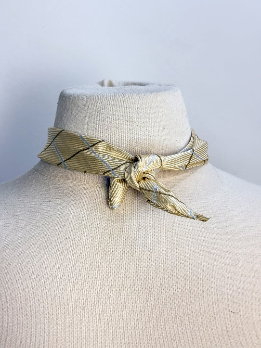 OOAK Silk Tie & Clip On Pearl Pendant Necklace or Bracelet