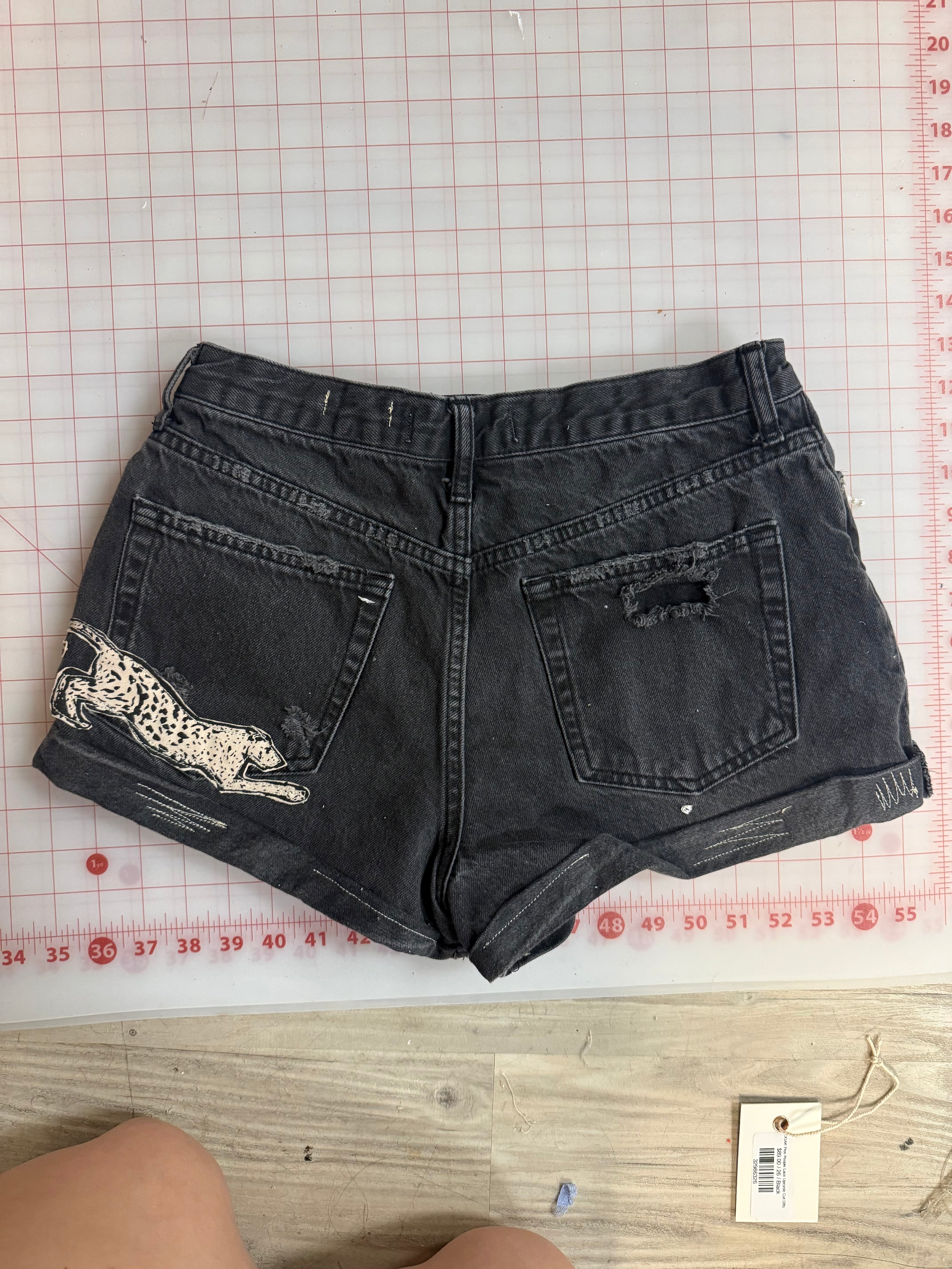 OOAK Free People Lace Upcycle Cut Offs