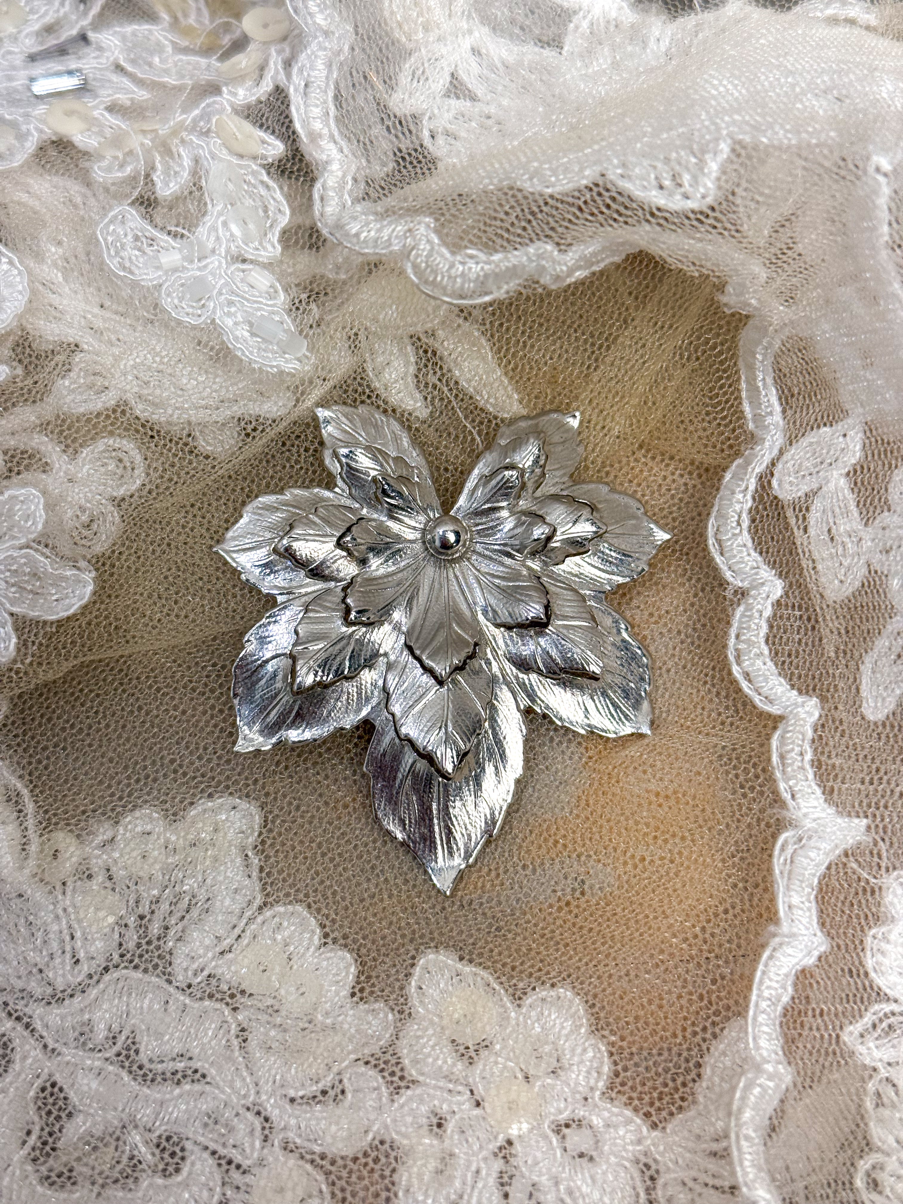 OOAK Vintage Leaf Pin