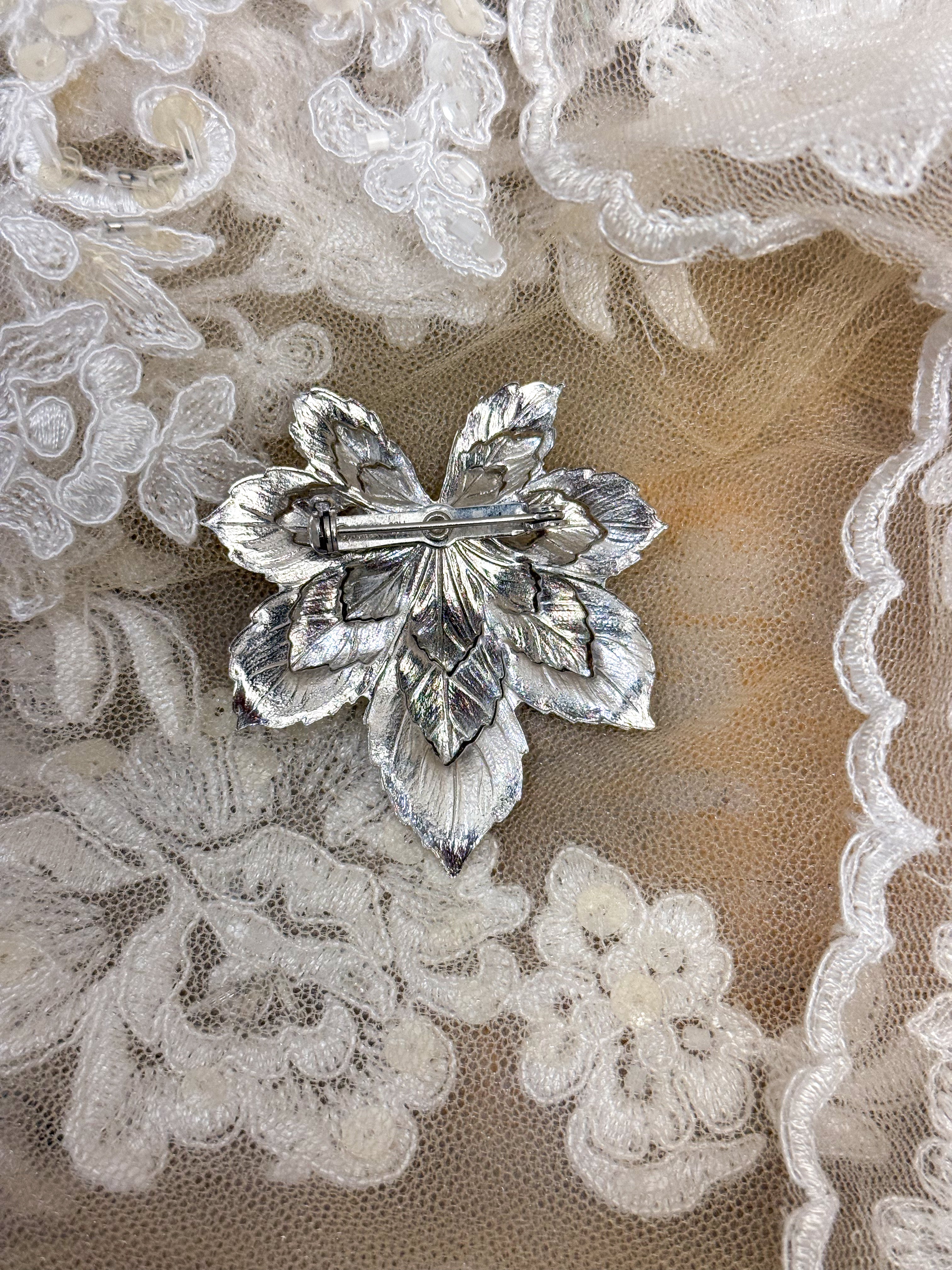 OOAK Vintage Leaf Pin