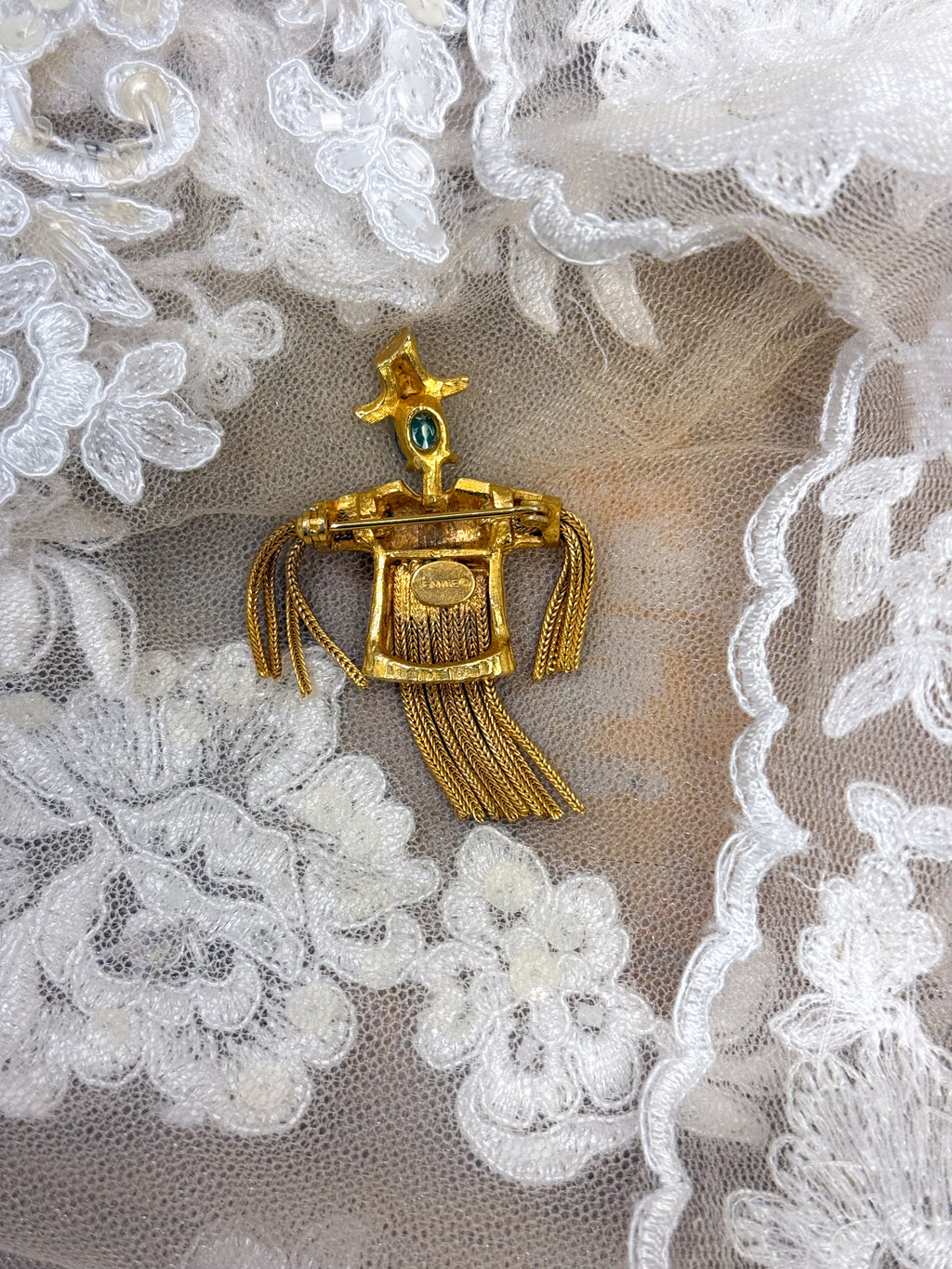 OOAK Vintage Scarecrow Pin
