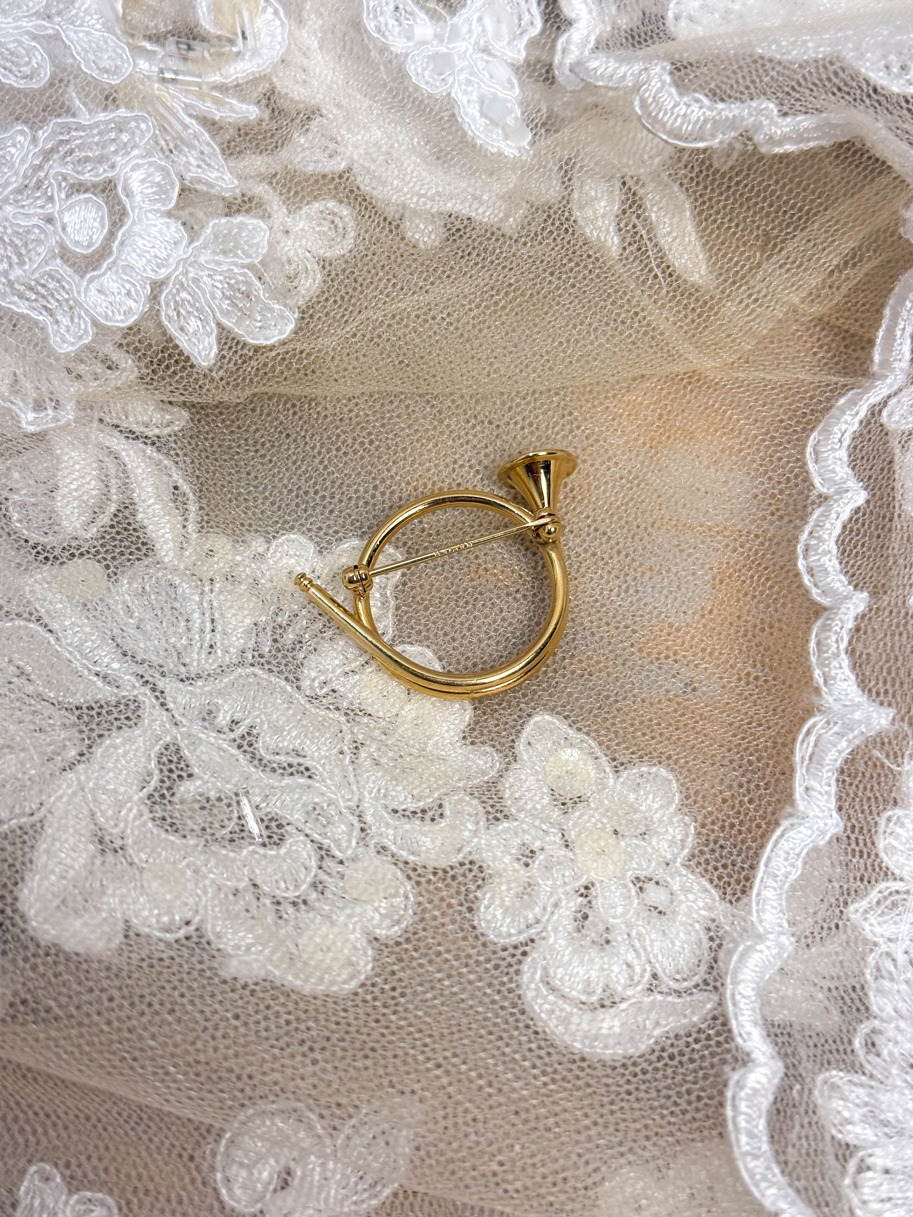 OOAK Vintage Trumpet Pin