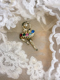 OOAK Vintage Ballerina Pin