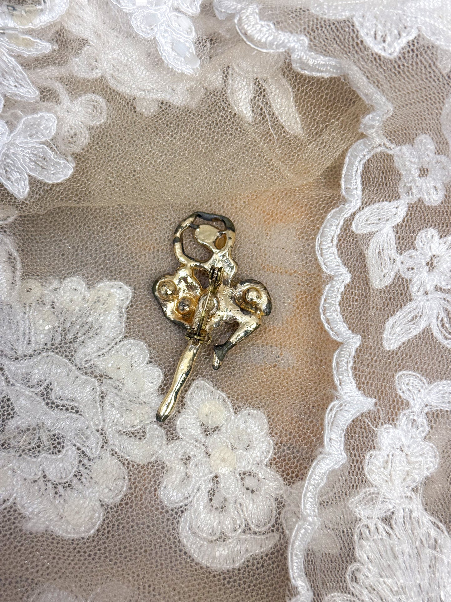 OOAK Vintage Ballerina Pin